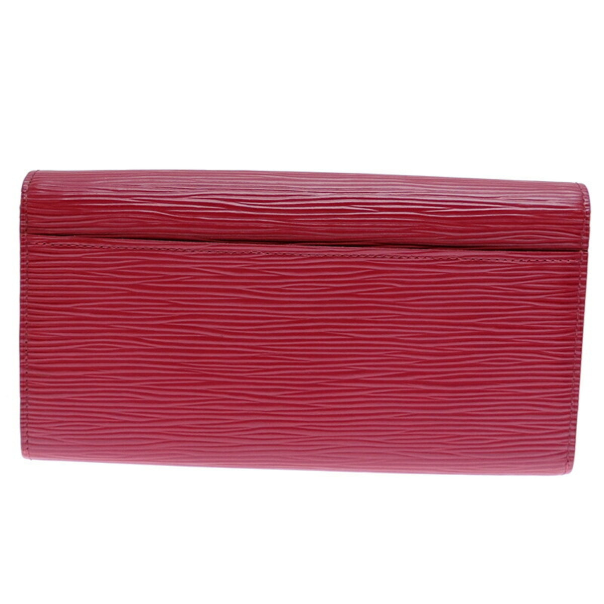 Louis Vuitton Fuchsia Pink Pink Epi Leather Long Wallet (Bi-Fold) (Pre-Owned)