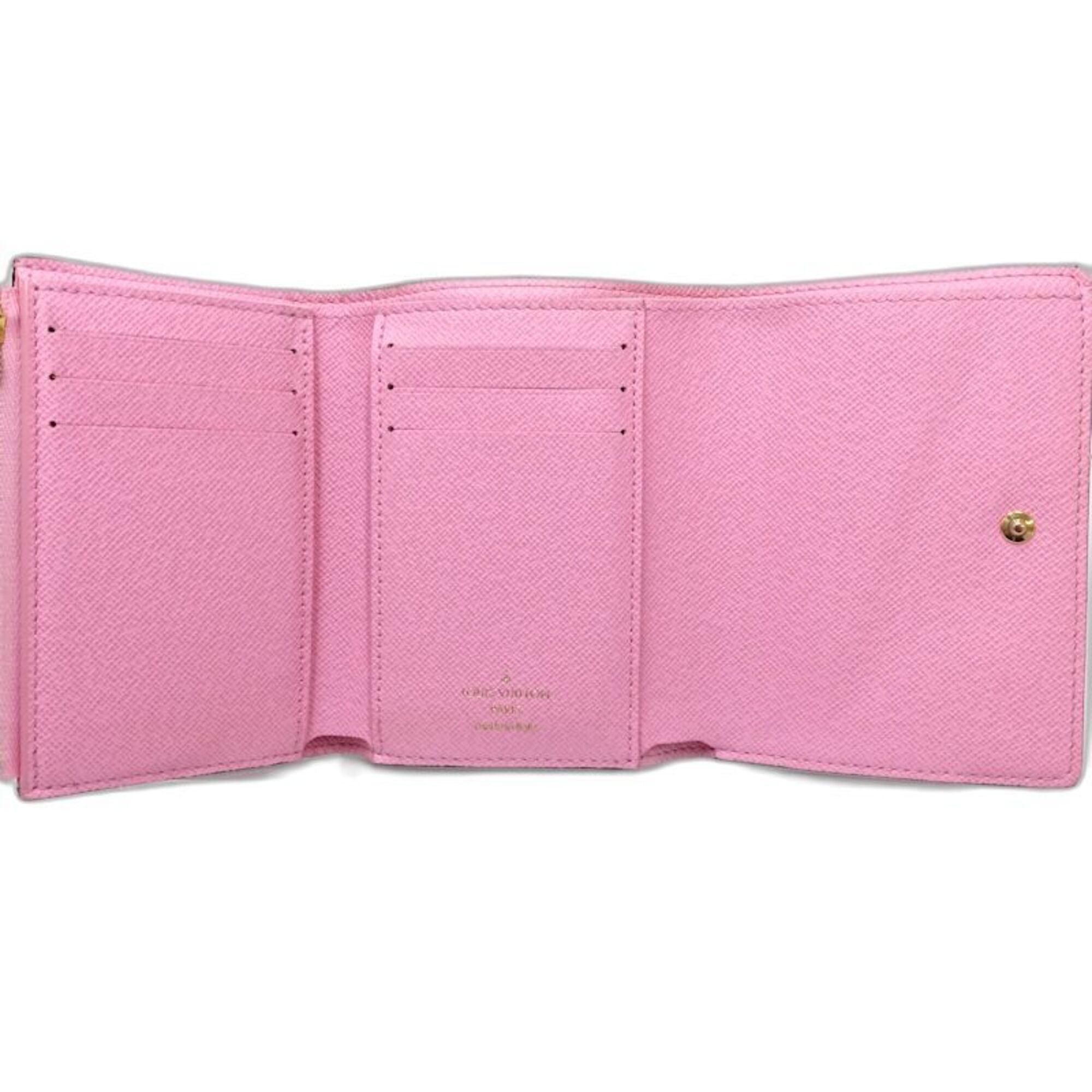 Louis Vuitton Brown Canvas Wallet (Tri-Fold) (Pre-Owned)
