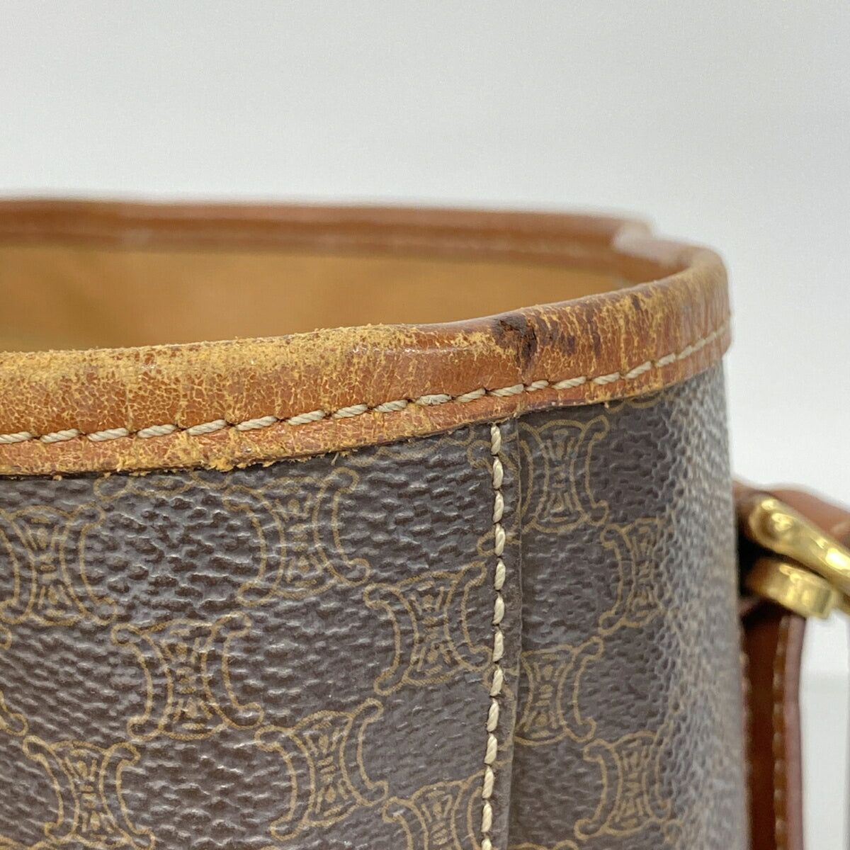 Celine Brown Pvc Tote Bag (Pre-Owned)