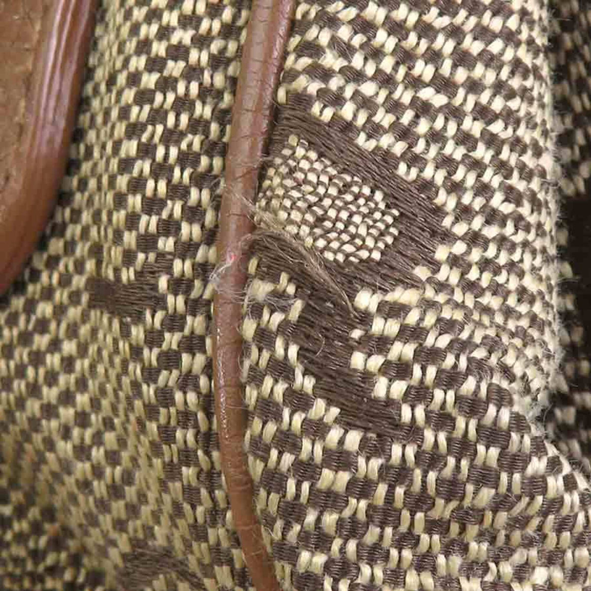 Bvlgari Brown Canvas Leather Handbag (Pre-Owned)