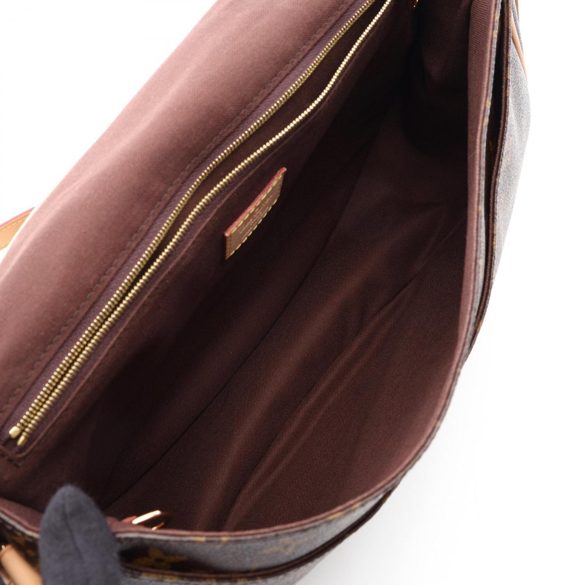 Louis Vuitton Brown Pvc Leather Handbag Shoulder Bag (Pre-Owned)
