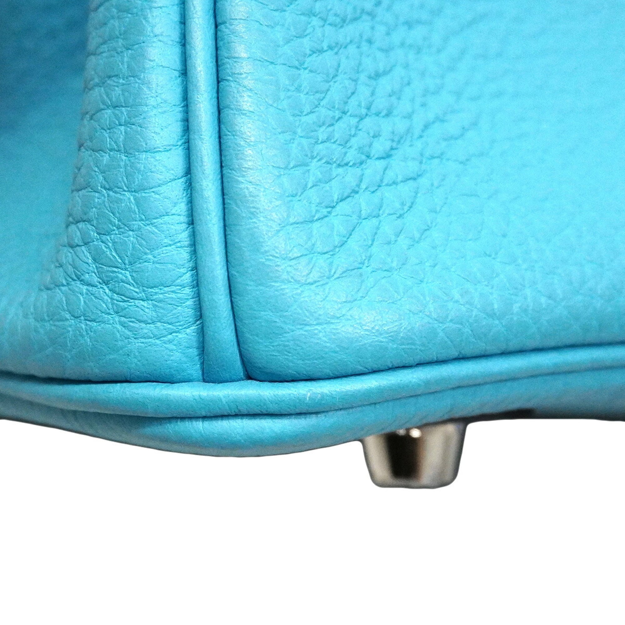 Hermes Turquoise Togo Leather Handbag (Pre-Owned)