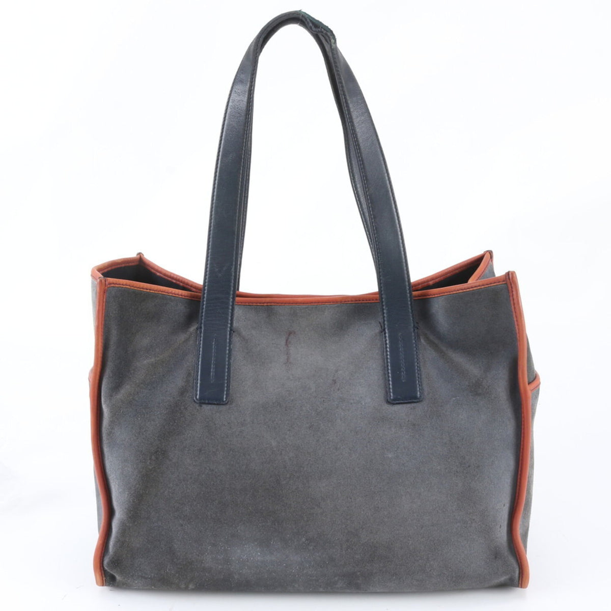 Tod's Gray Leather Shoulder Bag Tote Bag (Pre-Owned)