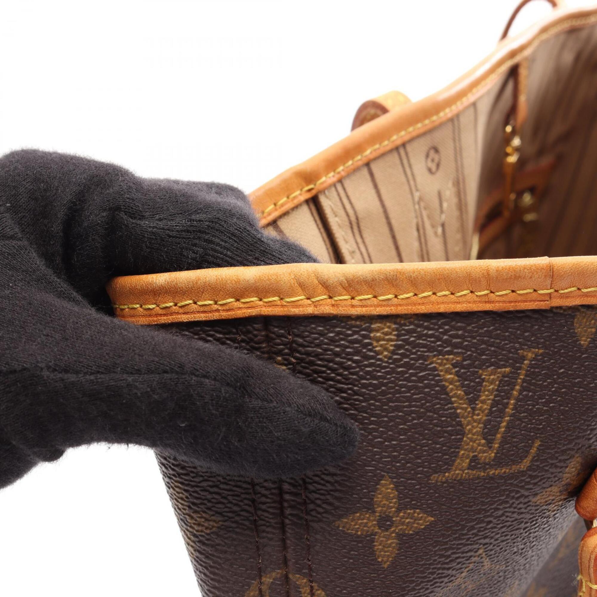 Louis Vuitton Brown Pvc Leather Handbag Tote Bag (Pre-Owned)