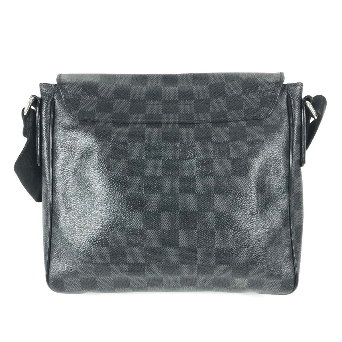 Louis Vuitton Black Damier Graphite Messenger Bag Shoulder Bag (Pre-Owned)