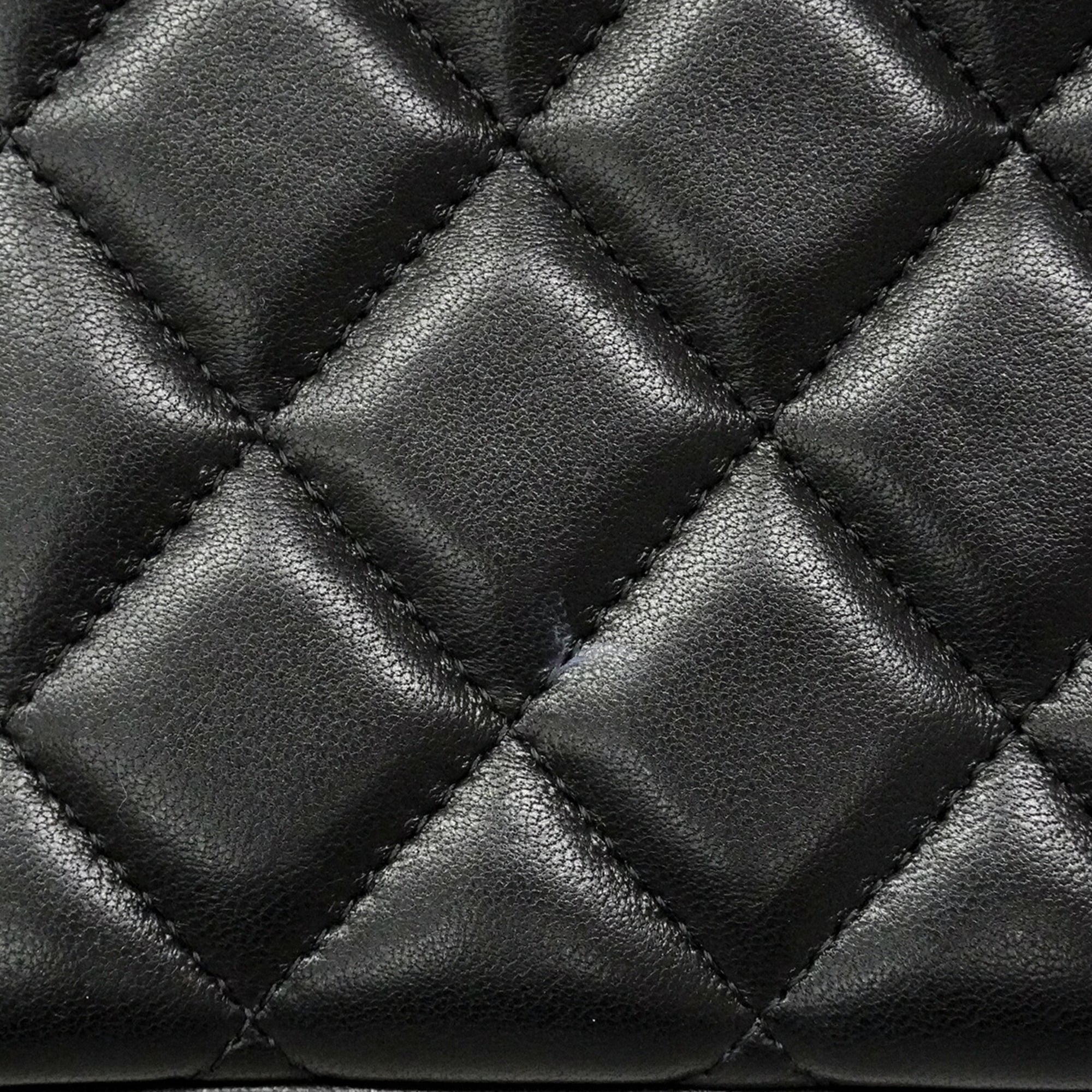 Chanel Black Leather Vanity Bag (Pre-Owned)