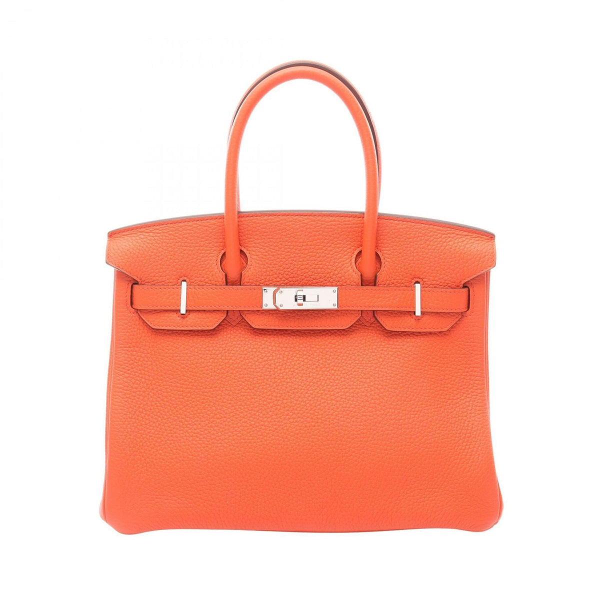 Hermes Orange Togo Leather Leather Handbag (Pre-Owned)