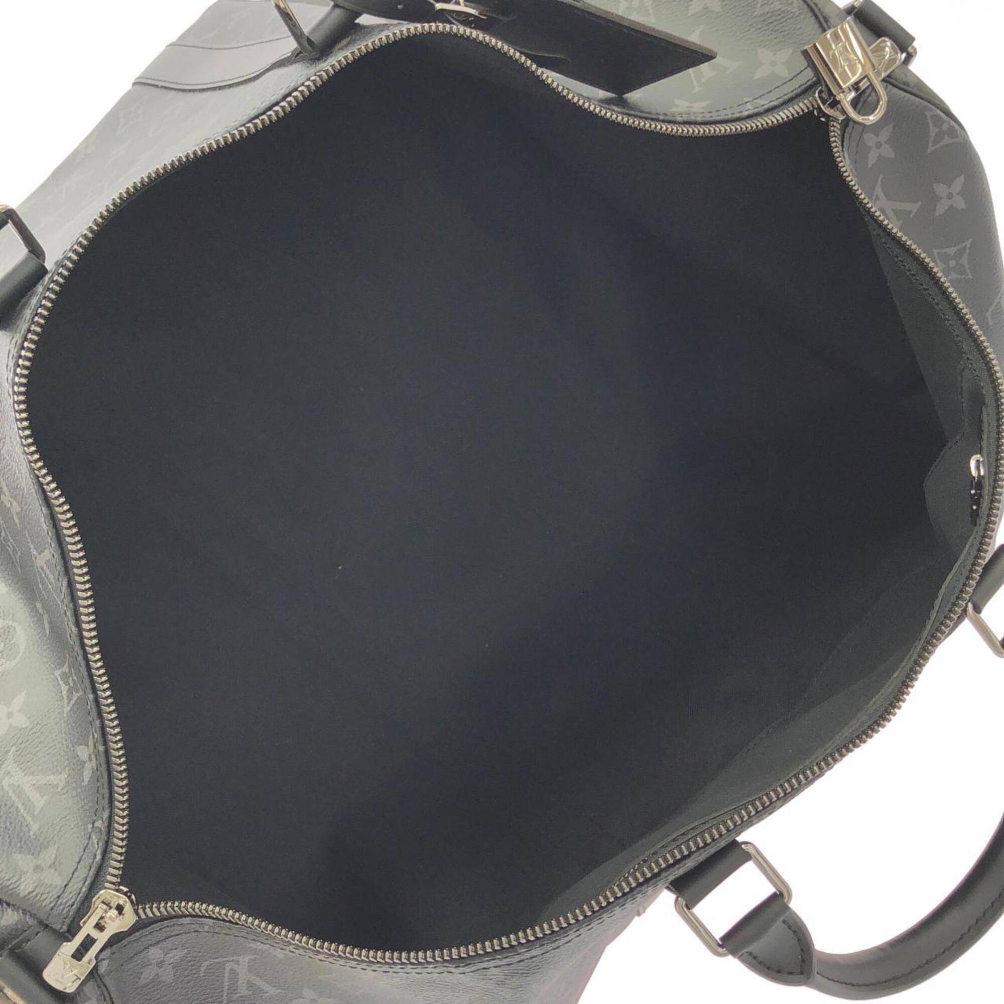 Louis Vuitton Black Coated Canvas Boston Bag (Pre-Owned)