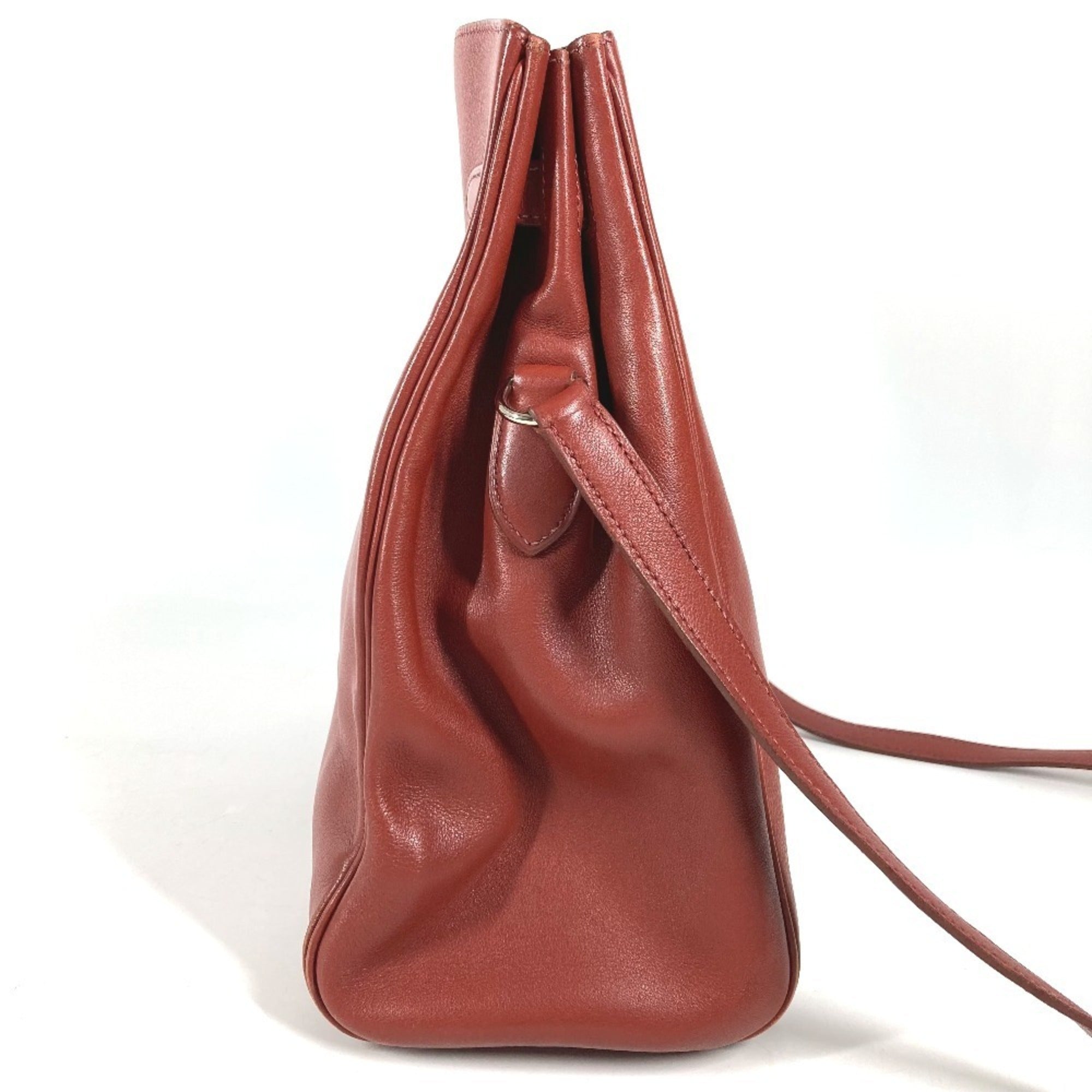 Hermes Kelly Brown Leather Shoulder Bag (Pre-Owned)