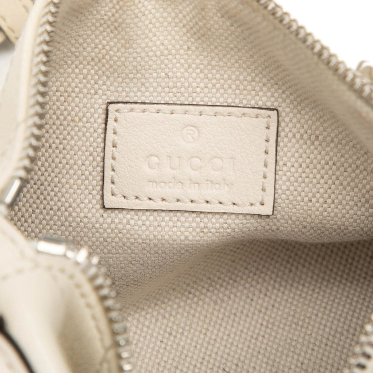 Gucci White Leather Shoulder Bag (Pre-Owned)