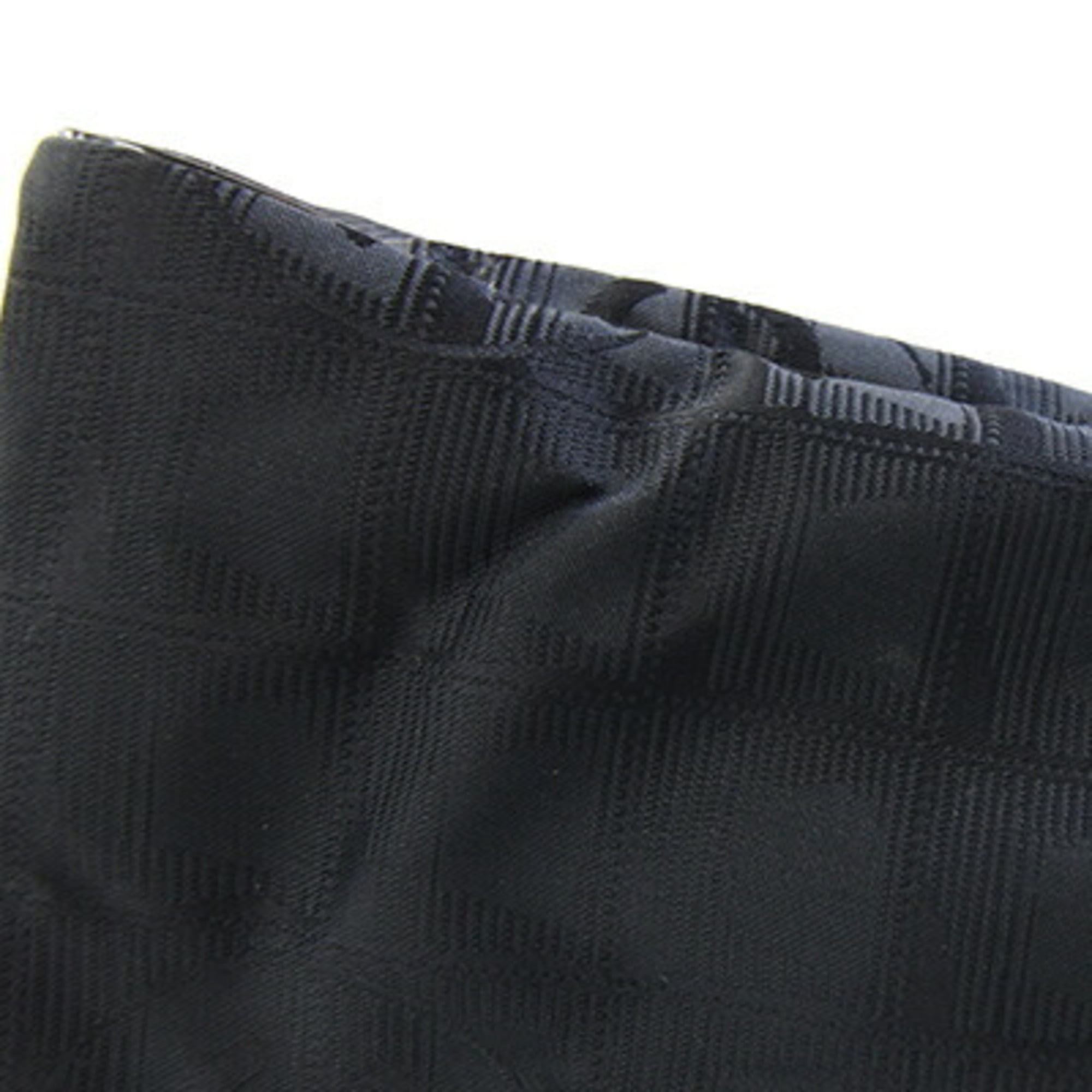 Chanel Black Nylon Canvas Leather Tote Bag (Pre-Owned)