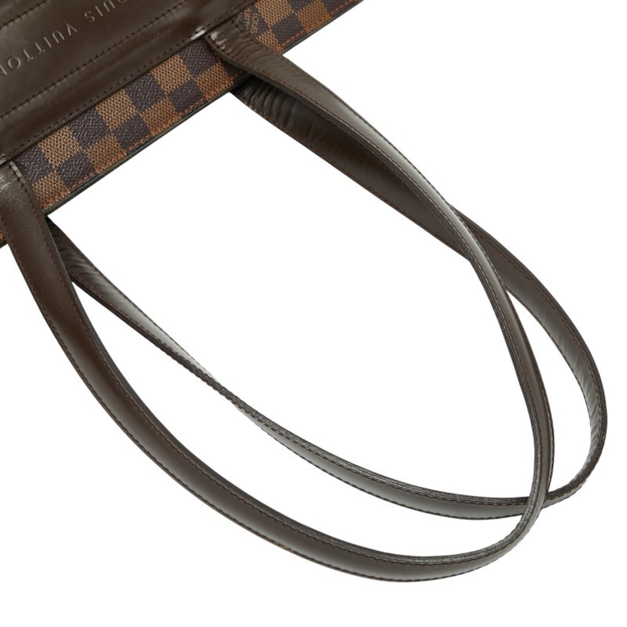 Louis Vuitton Brown Pvc Leather Handbag Tote Bag (Pre-Owned)