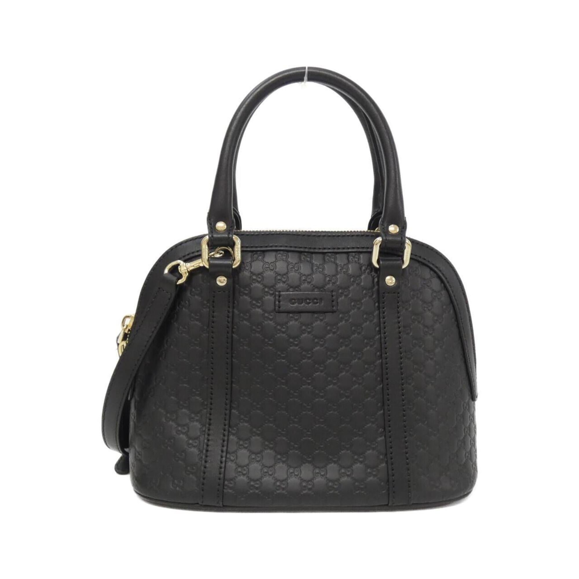 Gucci Black Leather Handbag (Pre-Owned)