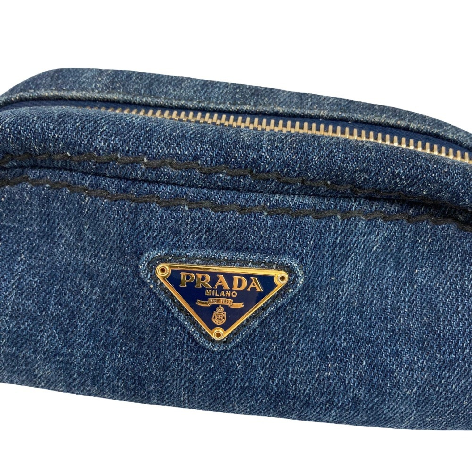 Prada Denim Pouch (Pre-Owned)
