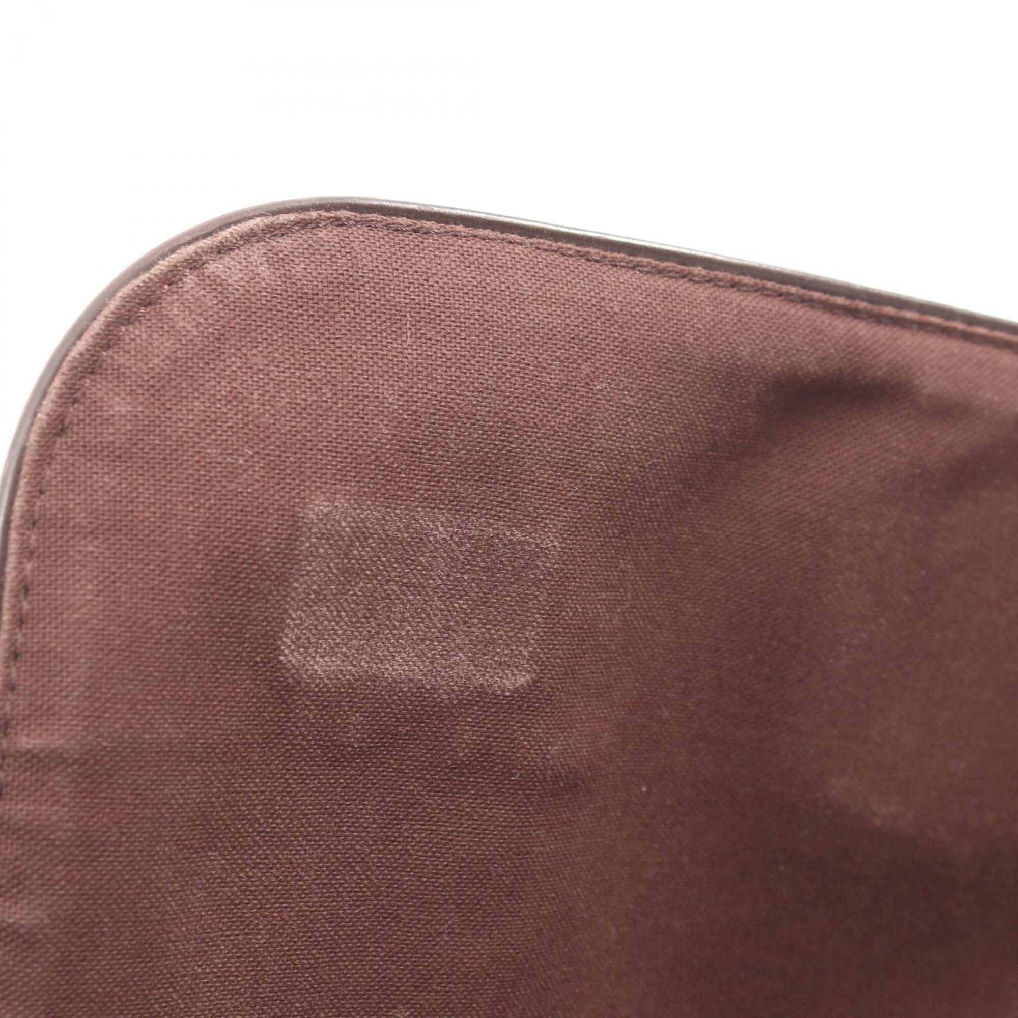Louis Vuitton Brown Coated Canvas Pvc Damier Canvas Leather Handbag Shoulder Bag (Pre-Owned)