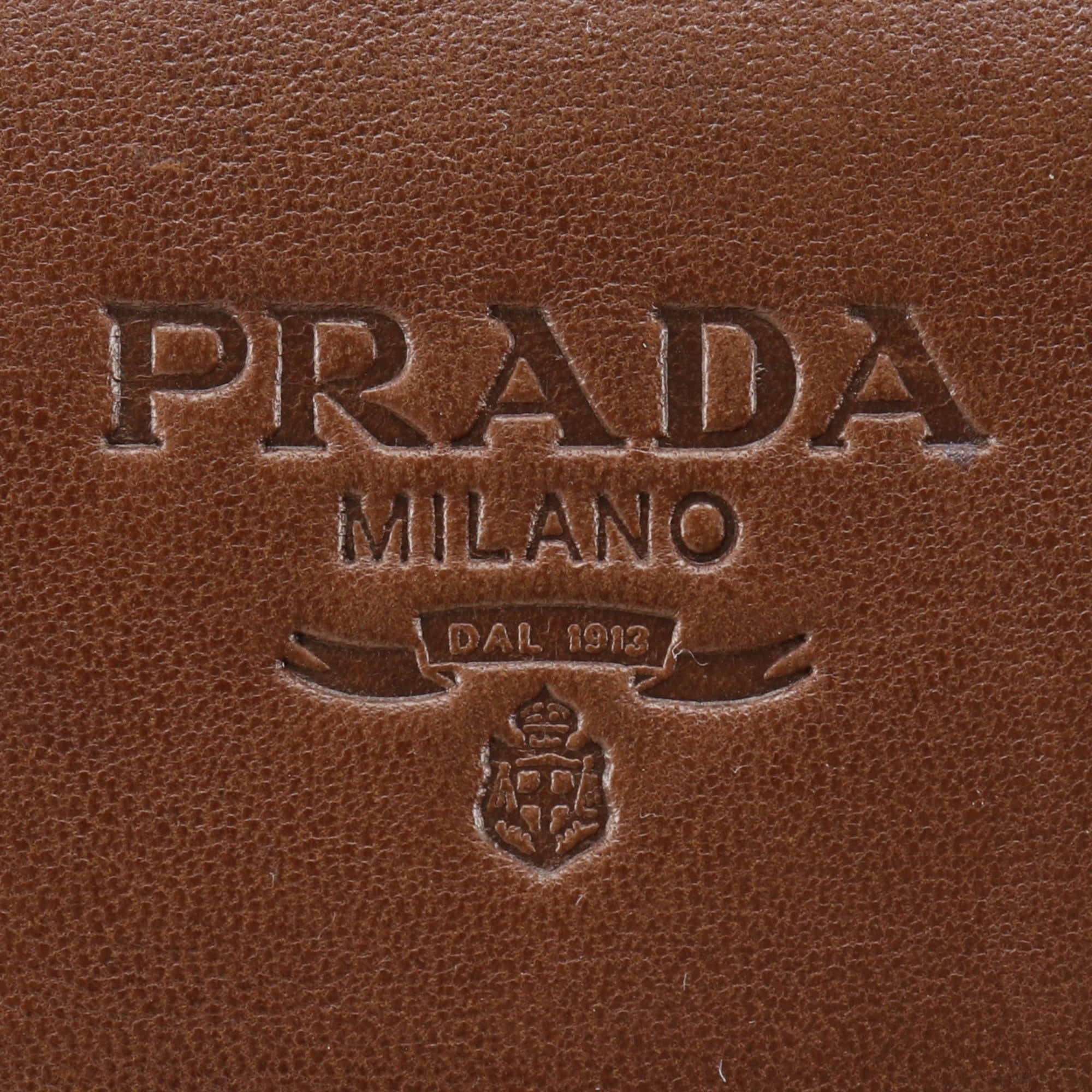Prada Brown Leather Handbag (Pre-Owned)