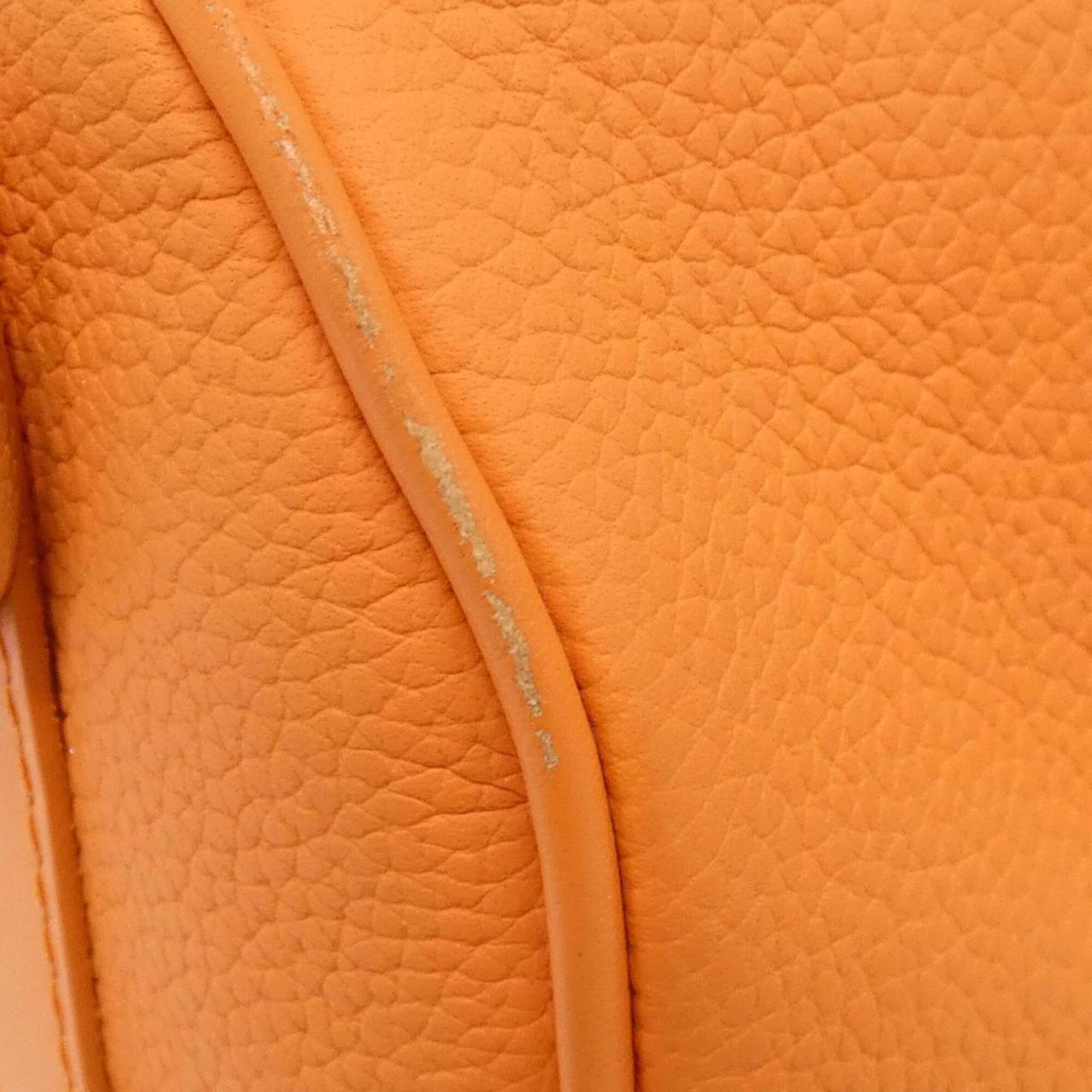 Louis Vuitton Orange Leather Boston Bag (Pre-Owned)