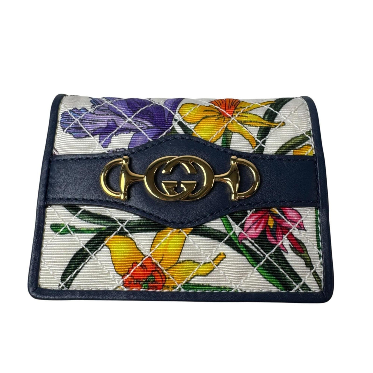 Gucci Multi-Color Canvas Leather Wallet (Bi-Fold) (Pre-Owned)