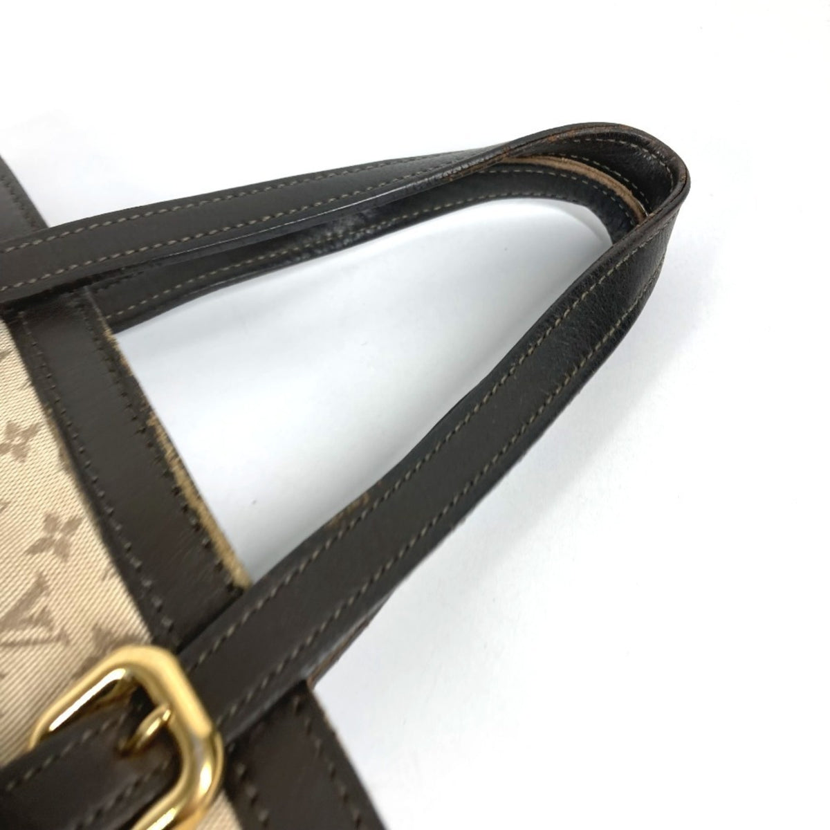 Louis Vuitton Brown Khaki Monogram Mini Handbag Tote Bag (Pre-Owned)