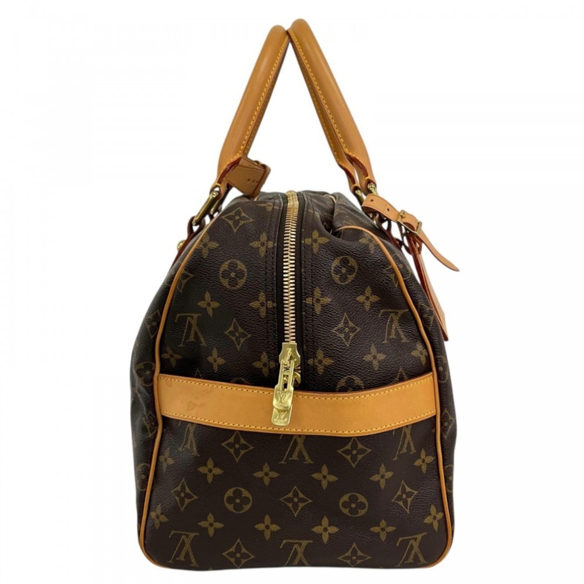 Louis Vuitton Brown Monogram Or White Monogram Boston Bag (Pre-Owned)