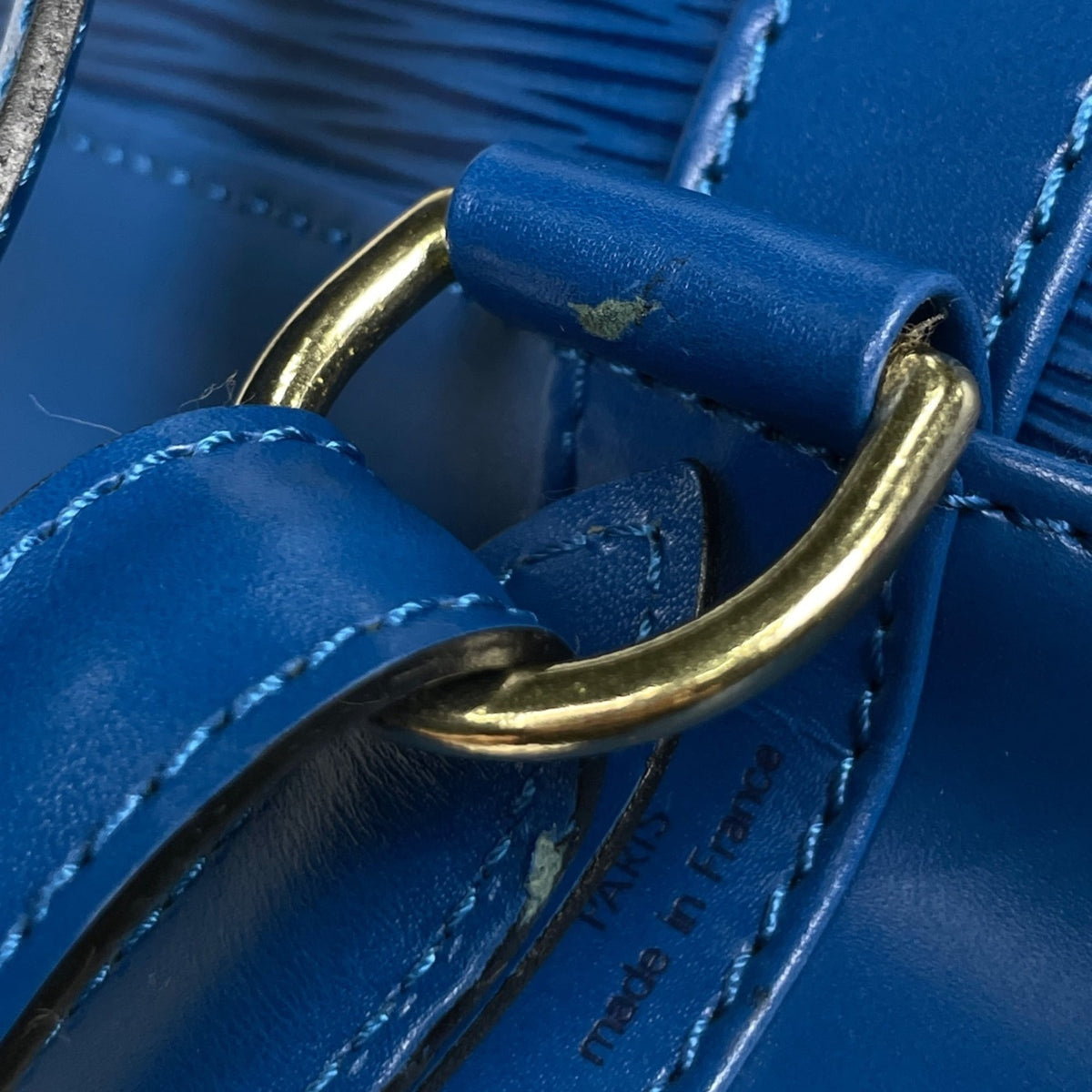 Louis Vuitton Epi Toledo Blue Epi Leather Shoulder Bag (Pre-Owned)