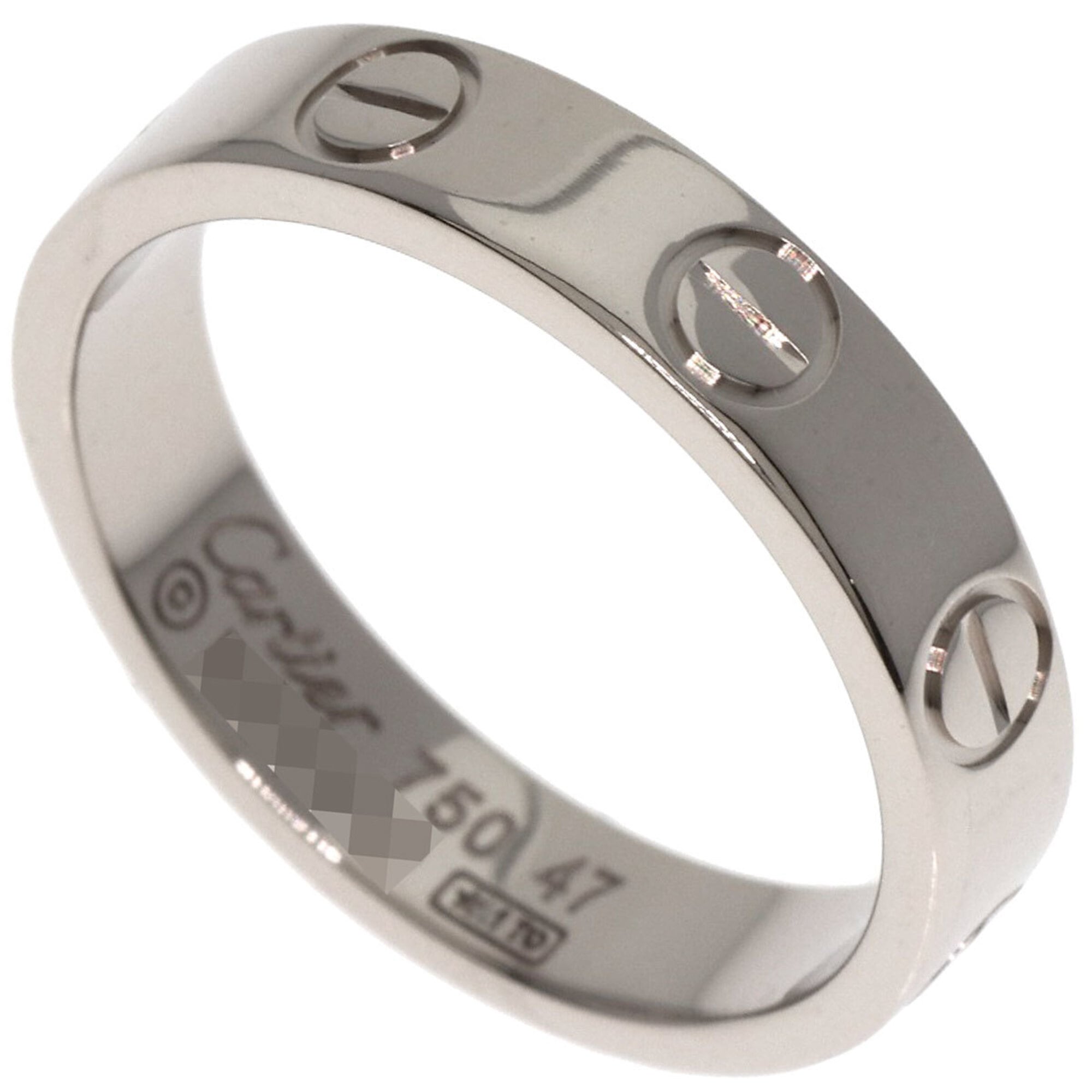 Cartier White Gold White Gold (18K) Band Ring (Pre-Owned)