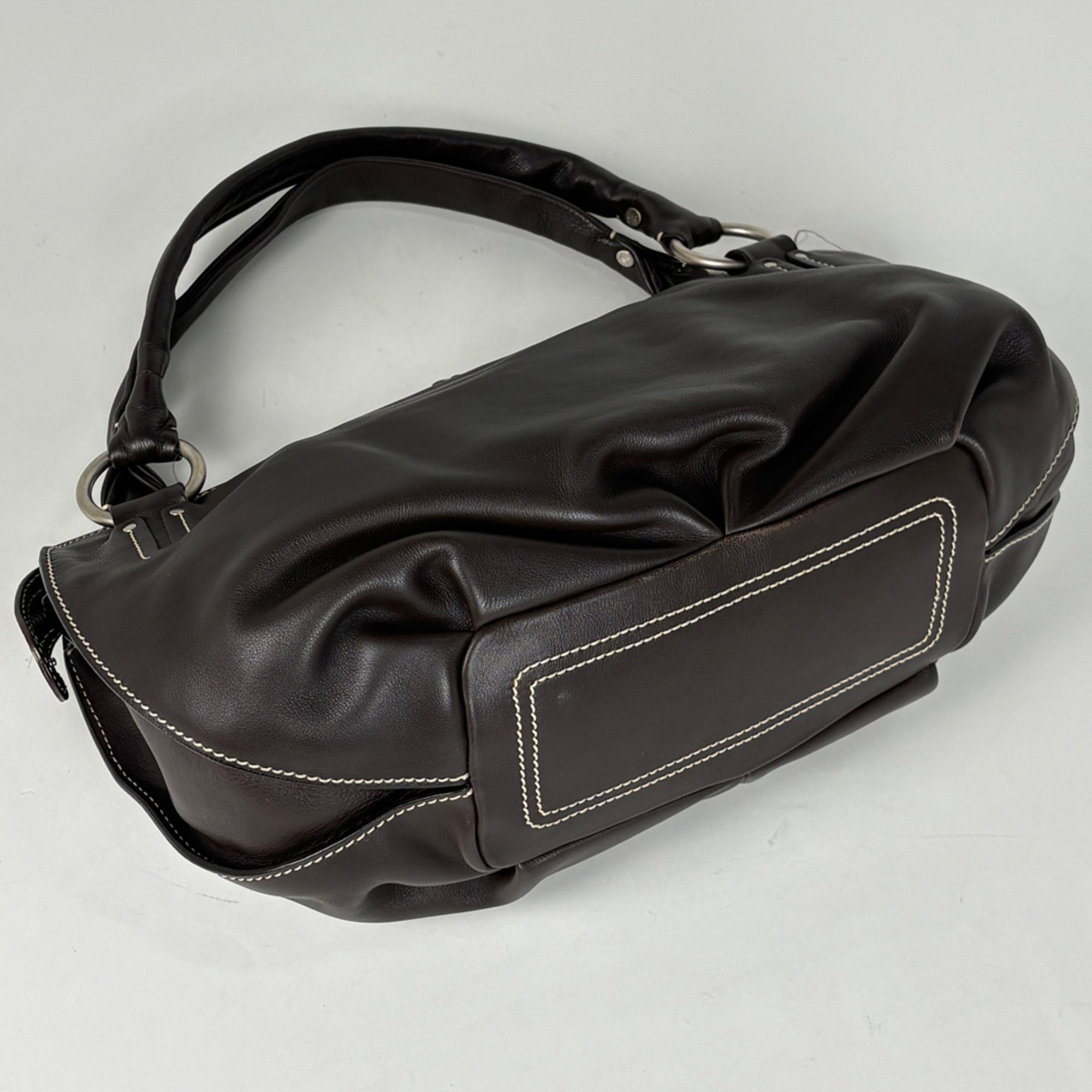 Celine Dark Brown Leather Handbag (Pre-Owned)