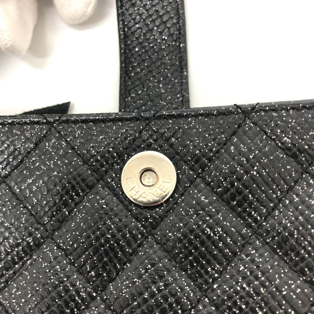 Chanel Black Leather Pouch (Pre-Owned)