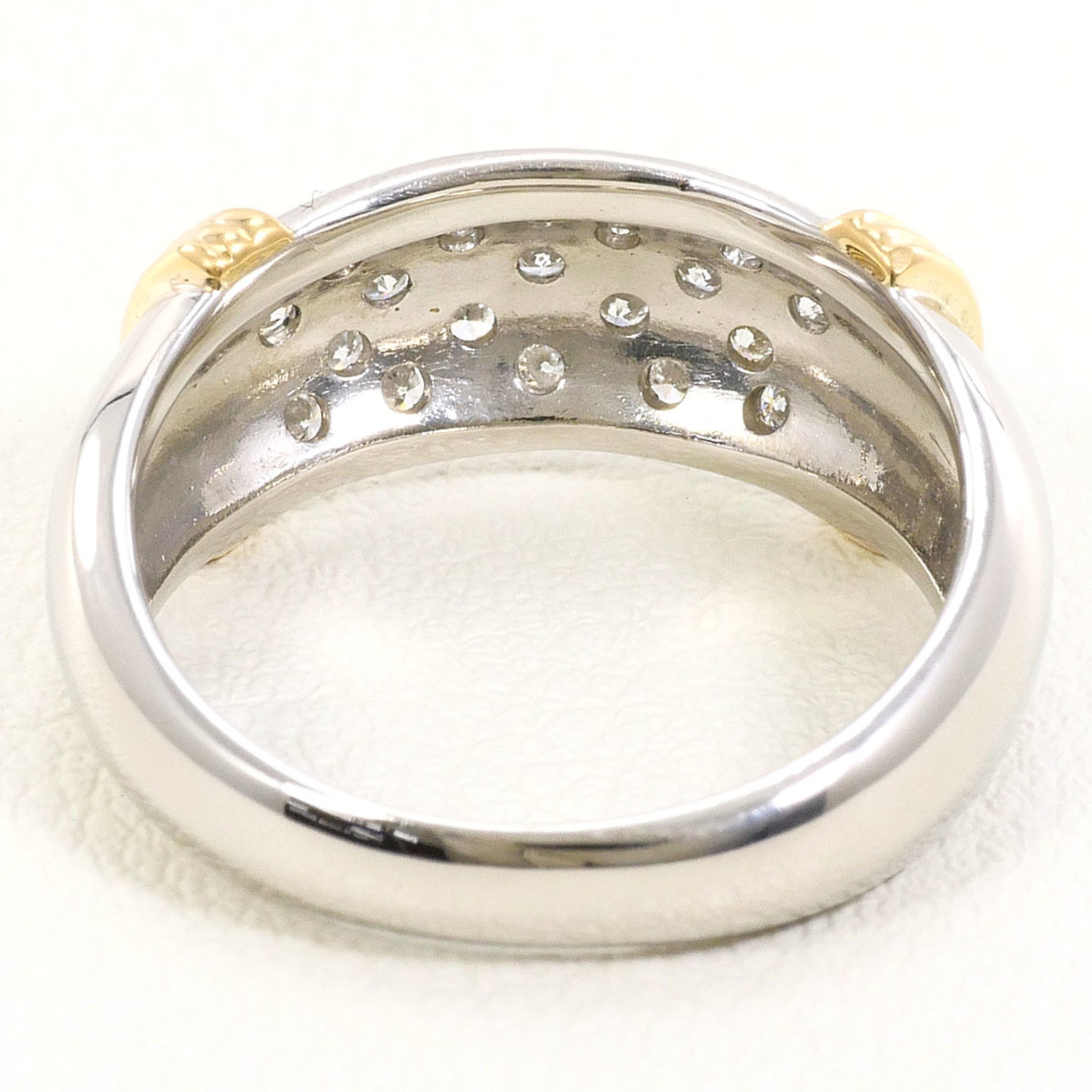 Unbranded Platinum Yellow Gold Yellow Gold (18K) Platinum 900 Band Ring (Pre-Owned)