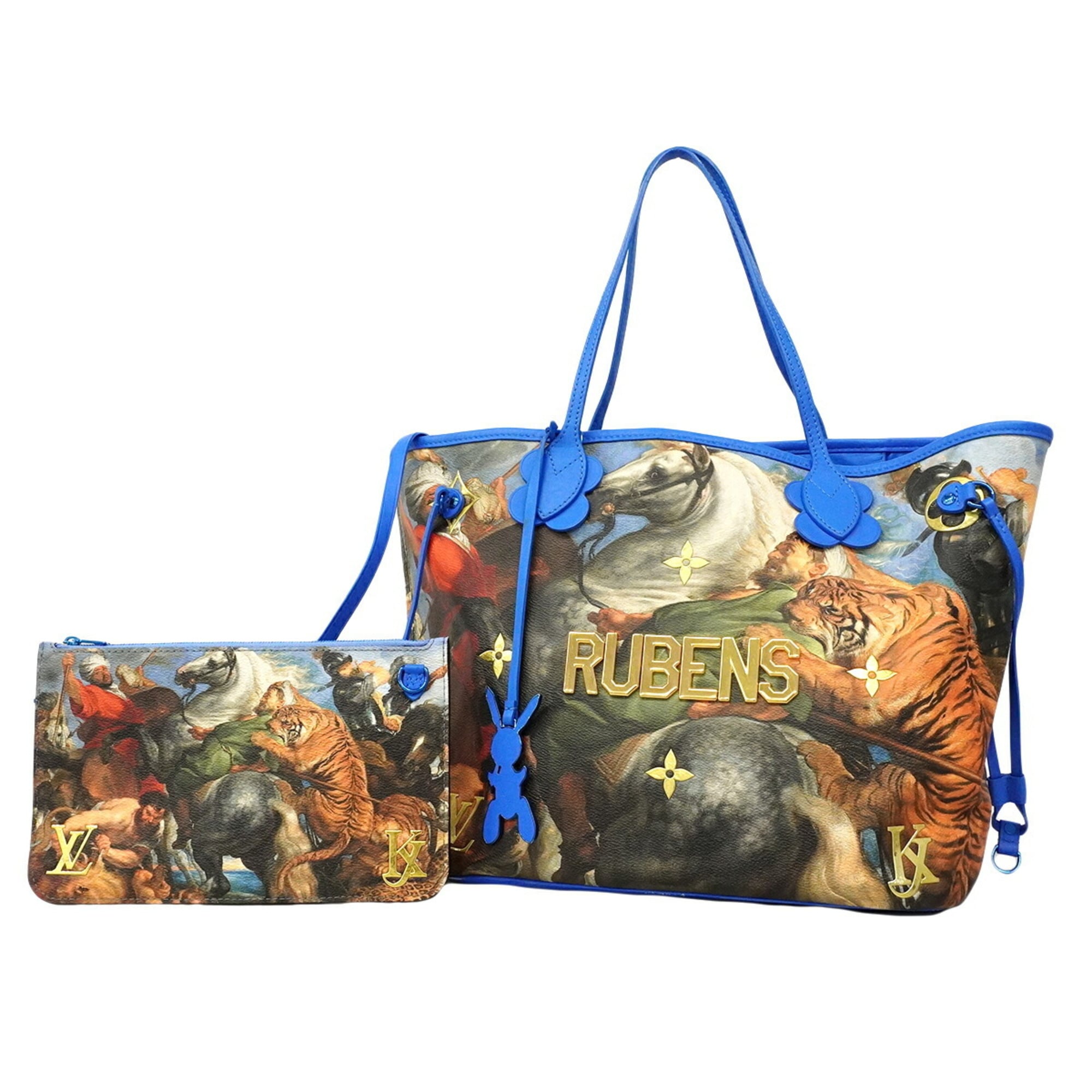 Louis Vuitton Blue Multi-Color Tote Bag (Pre-Owned)