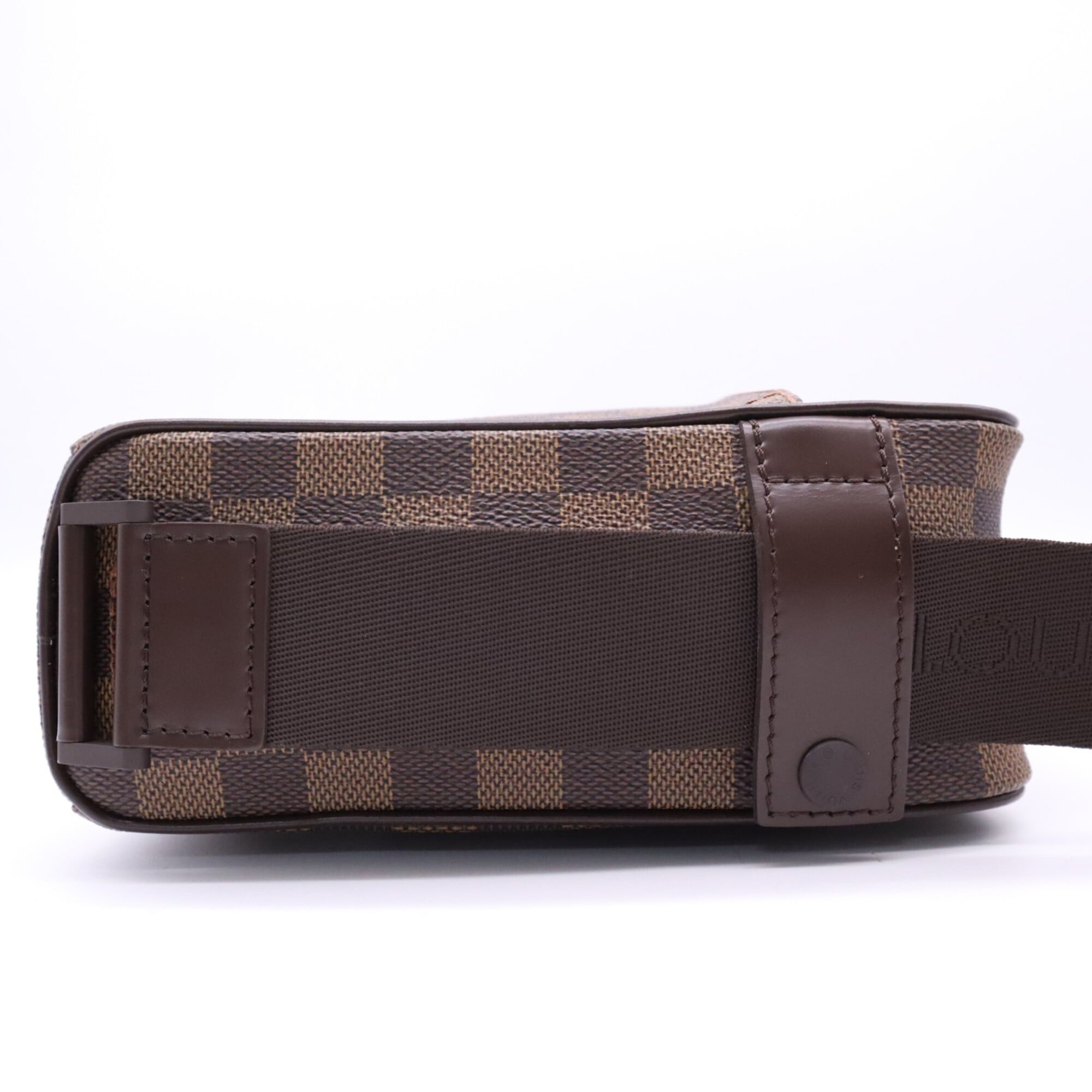 Louis Vuitton Damier Beige Brown Coated Canvas Leather Shoulder Bag (Pre-Owned)
