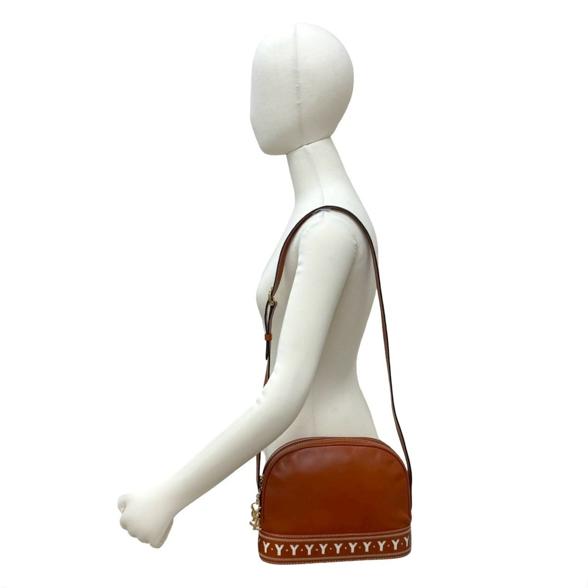 Yves Saint Laurent Brown Leather Shoulder Bag (Pre-Owned)