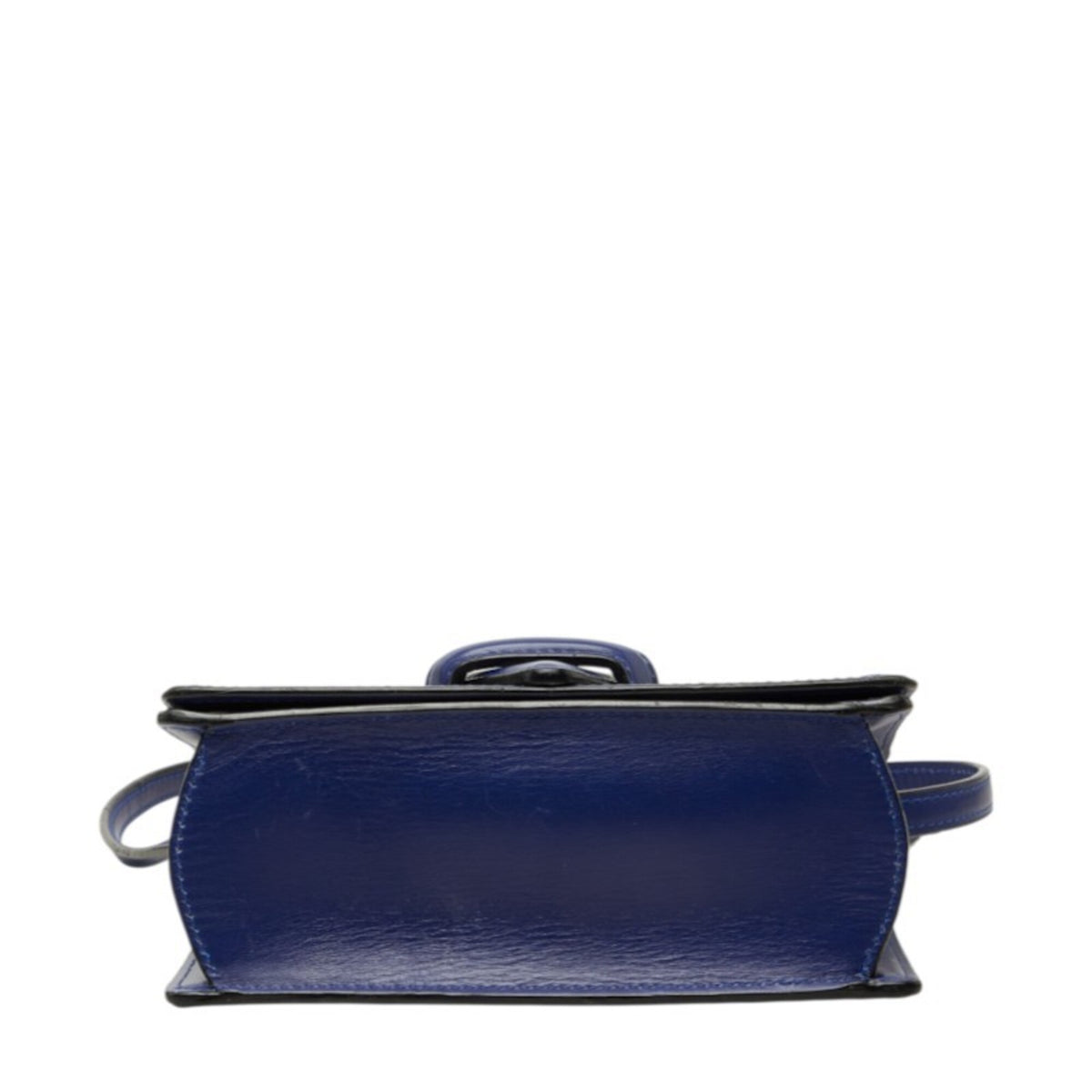 Loewe Barcelona Blue Leather Shoulder Bag (Pre-Owned)