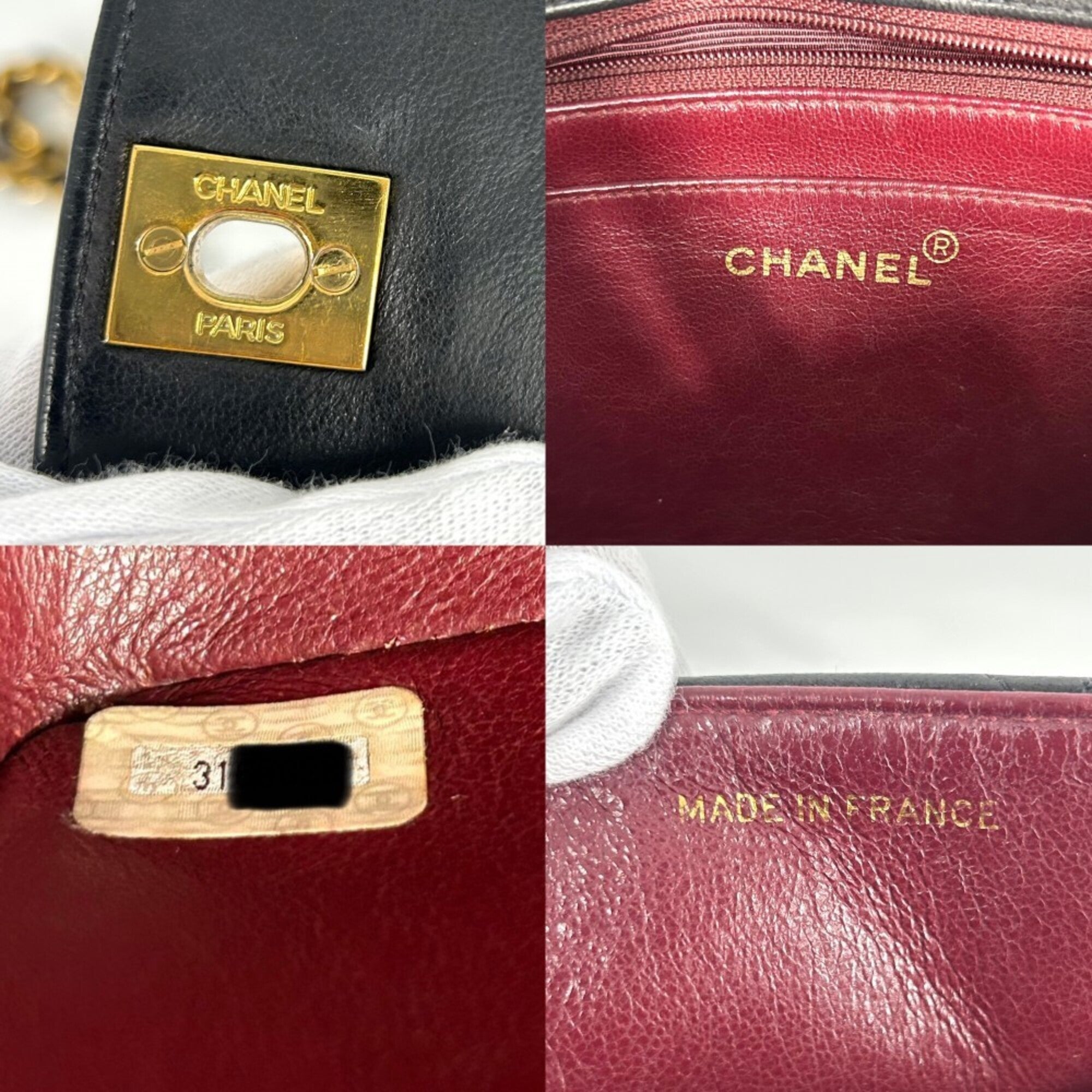 Chanel Black Leather Shoulder Bag (Pre-Owned)