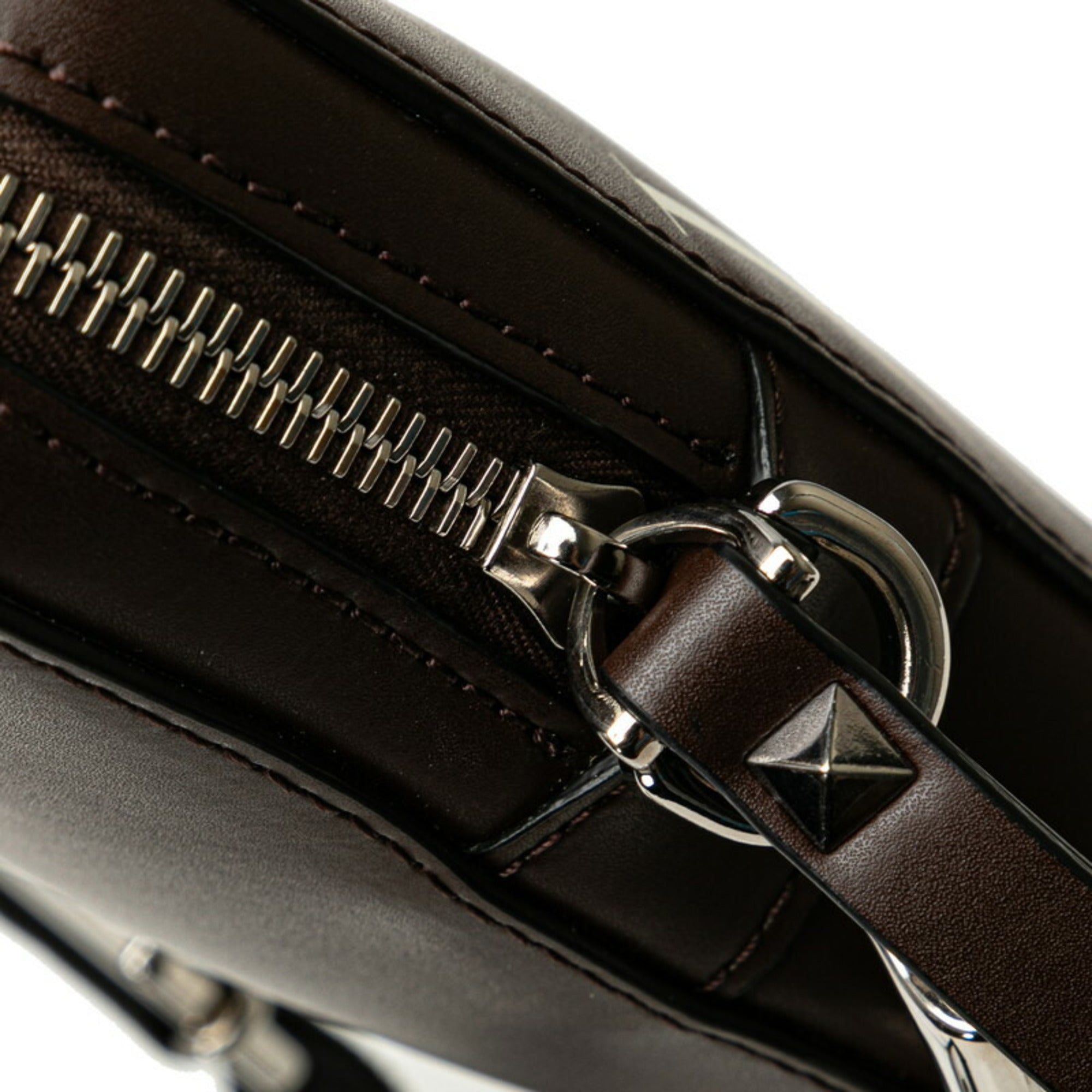 Valentino Brown Leather Shoulder Bag (Pre-Owned)