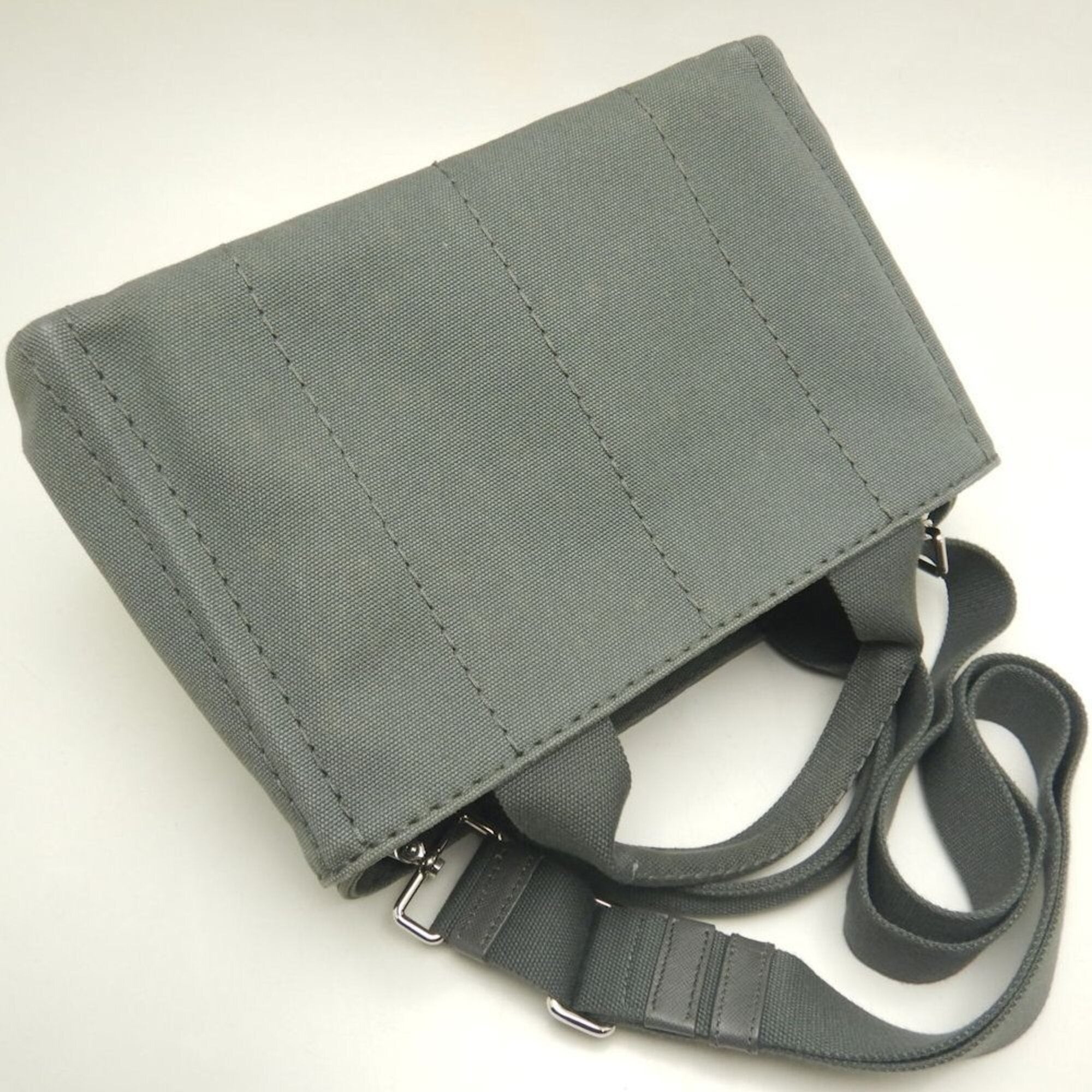 Prada Canapa Ardesia Canvas Tote Bag (Pre-Owned)