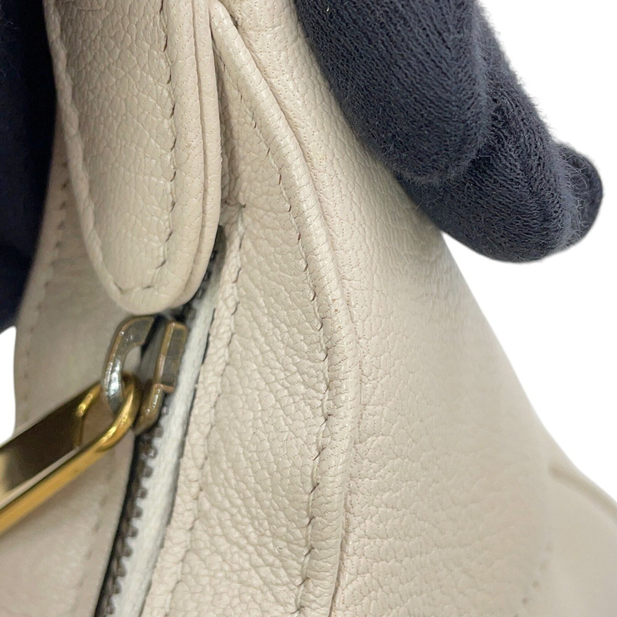 Gucci Beige Leather Handbag Shoulder Bag (Pre-Owned)