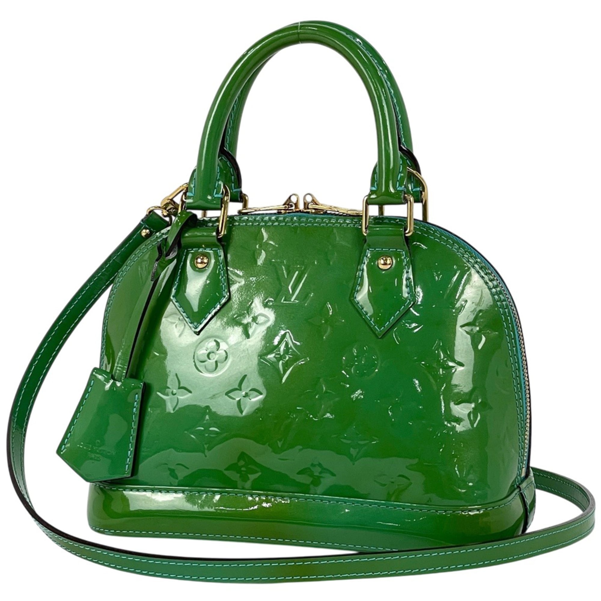 Louis Vuitton Blue Lagon Monogram Vernis Handbag (Pre-Owned)