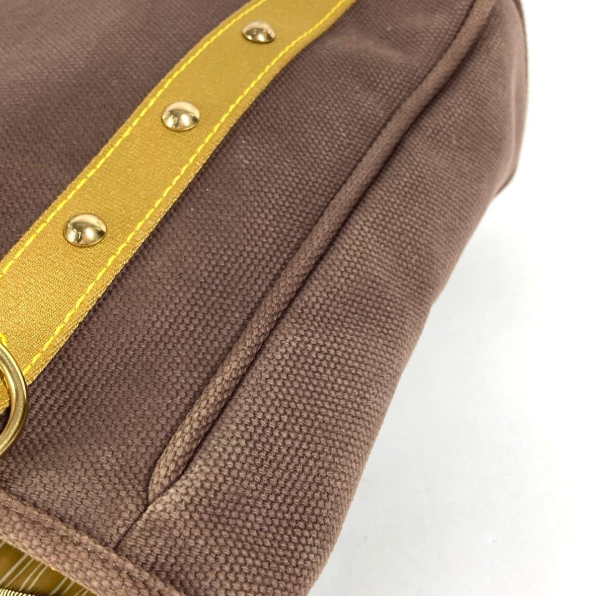Louis Vuitton Brown Canvas Shoulder Bag Tote Bag (Pre-Owned)