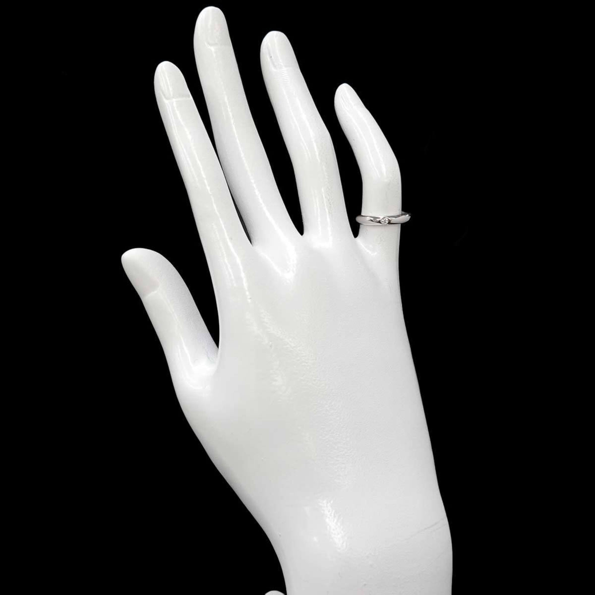Tiffany Platinum Platinum 950 Band Ring (Pre-Owned)