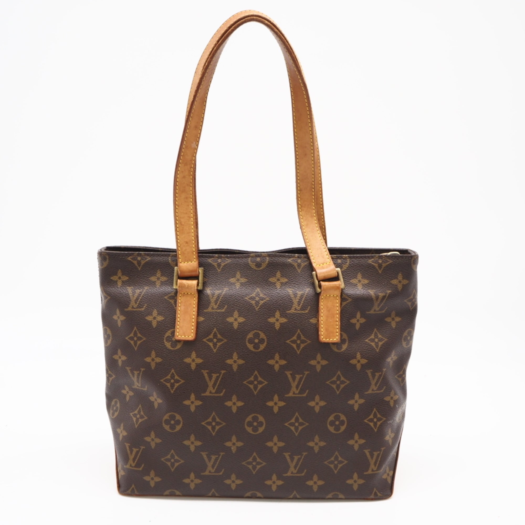 Louis Vuitton Monogram Brown Coated Canvas Leather Handbag (Pre-Owned)