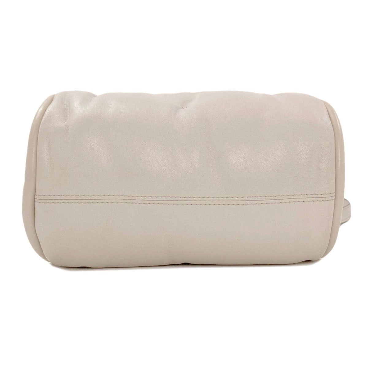 Anya Hindmarch Light Gray Leather Shoulder Bag (Pre-Owned)