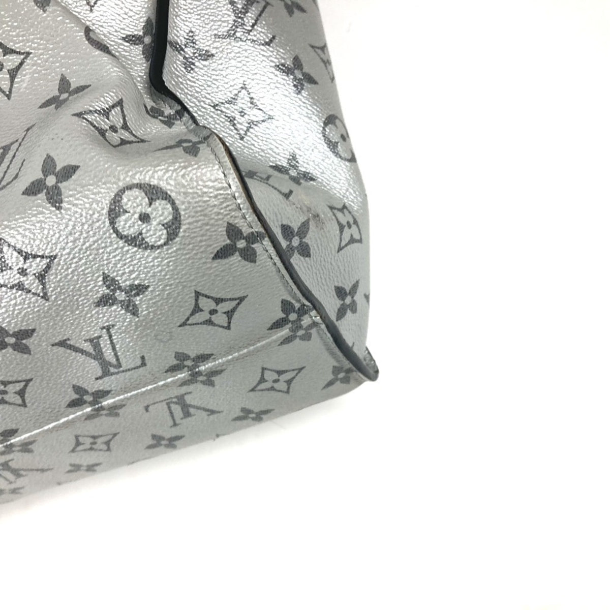 Louis Vuitton Black Silver Monogram Eclipse Handbag Tote Bag (Pre-Owned)