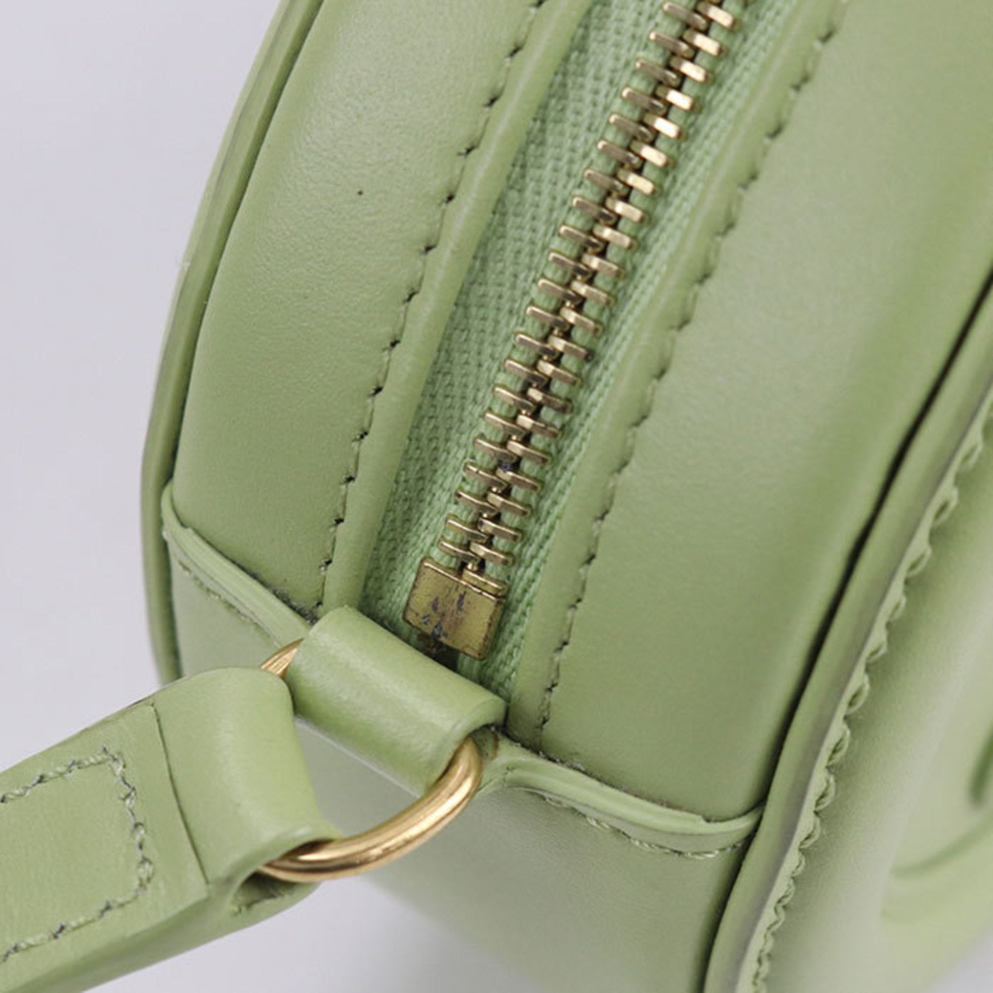Celine Green Leather Shoulder Bag (Pre-Owned)