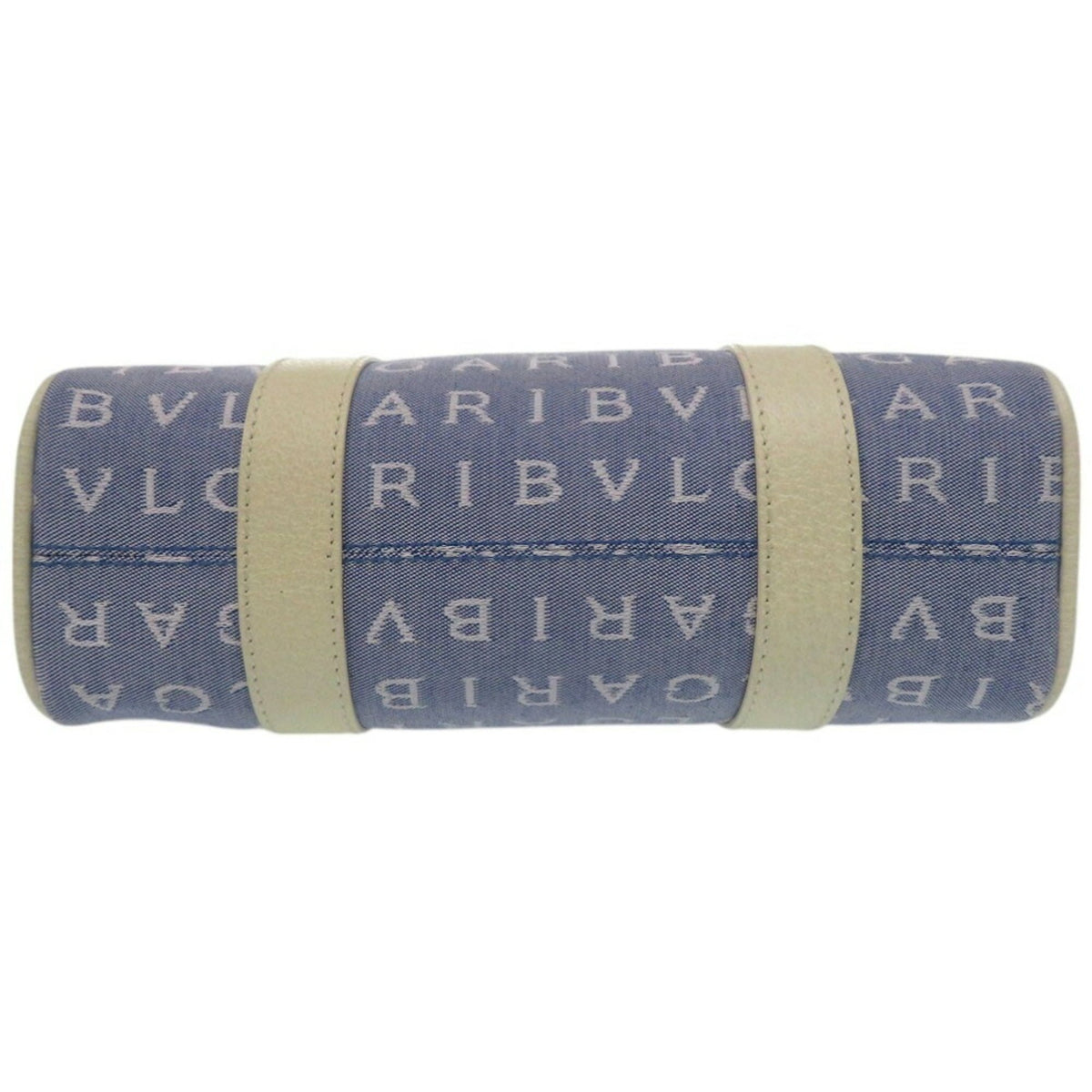 Bvlgari Blue Ivory Canvas Tote Bag (Pre-Owned)