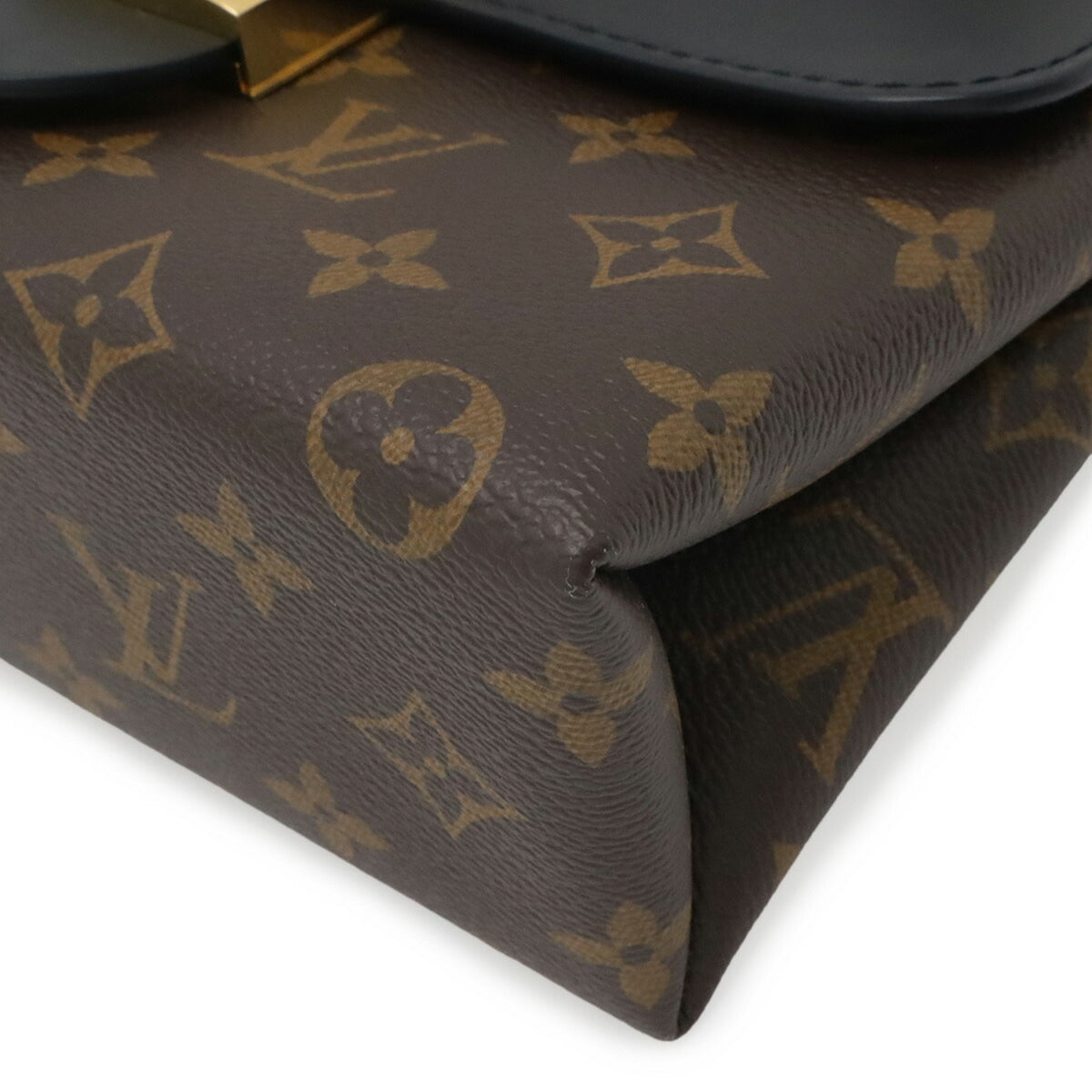Louis Vuitton Noir Monogram Canvas Leather Handbag Shoulder Bag (Pre-Owned)