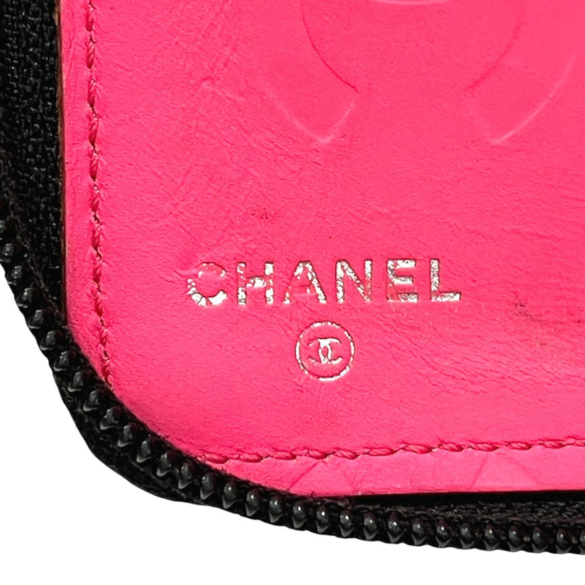 Chanel Black Leather Long Wallet (Bi-Fold) (Pre-Owned)