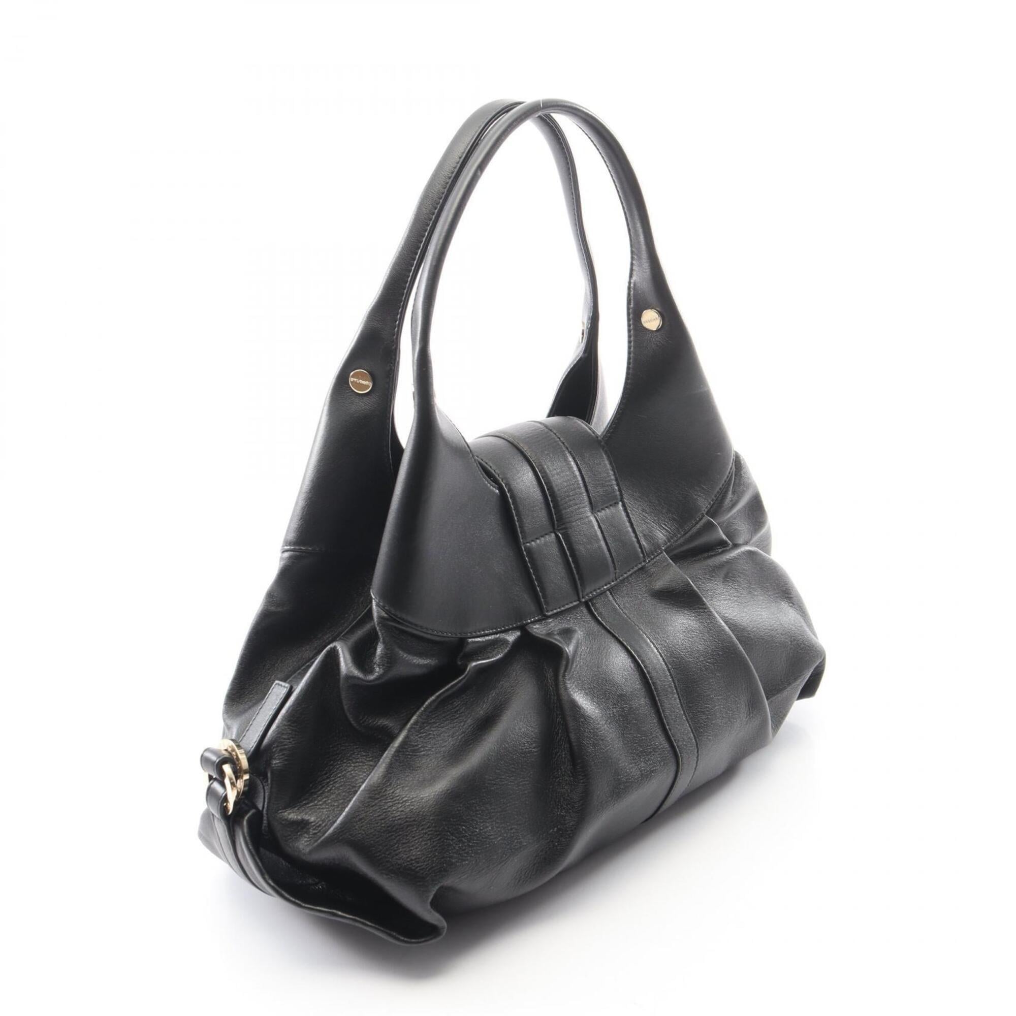Bvlgari Black Leather Handbag (Pre-Owned)