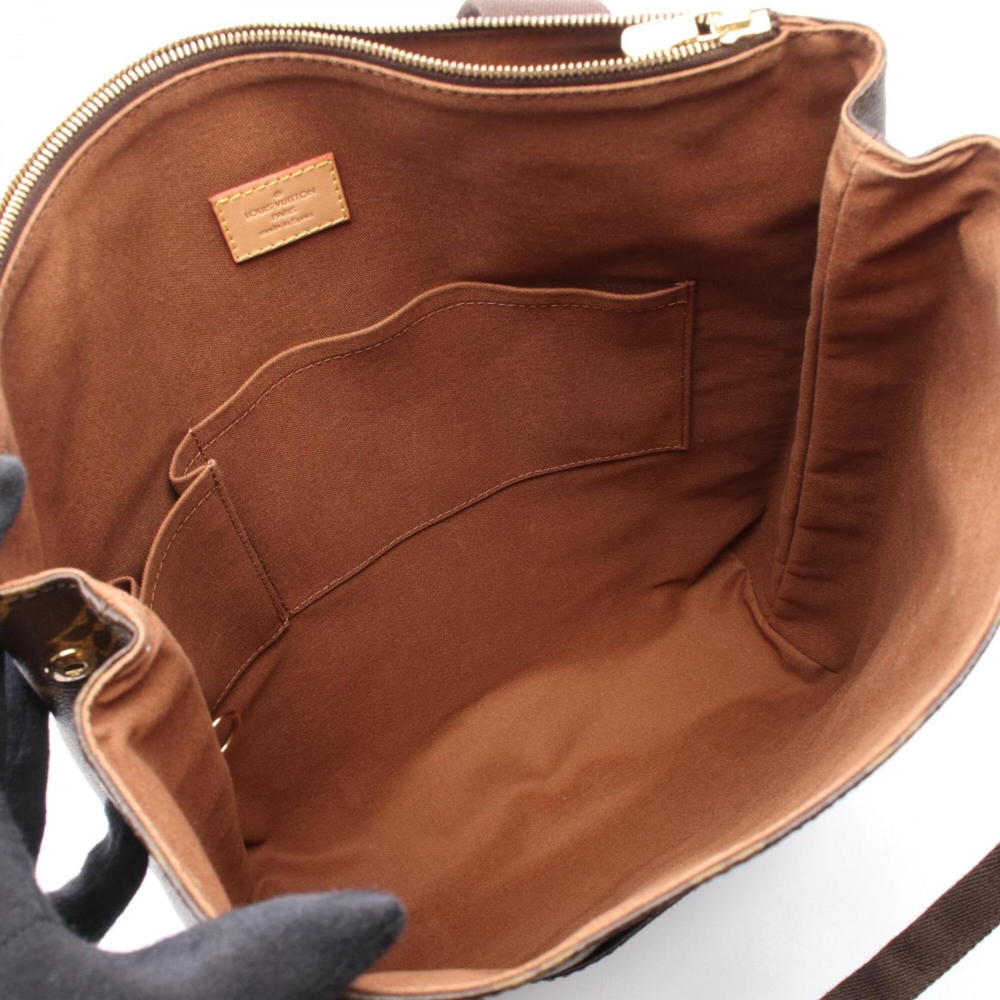 Louis Vuitton Brown Damier Canvas Coated Canvas Leather Handbag Tote Bag (Pre-Owned)