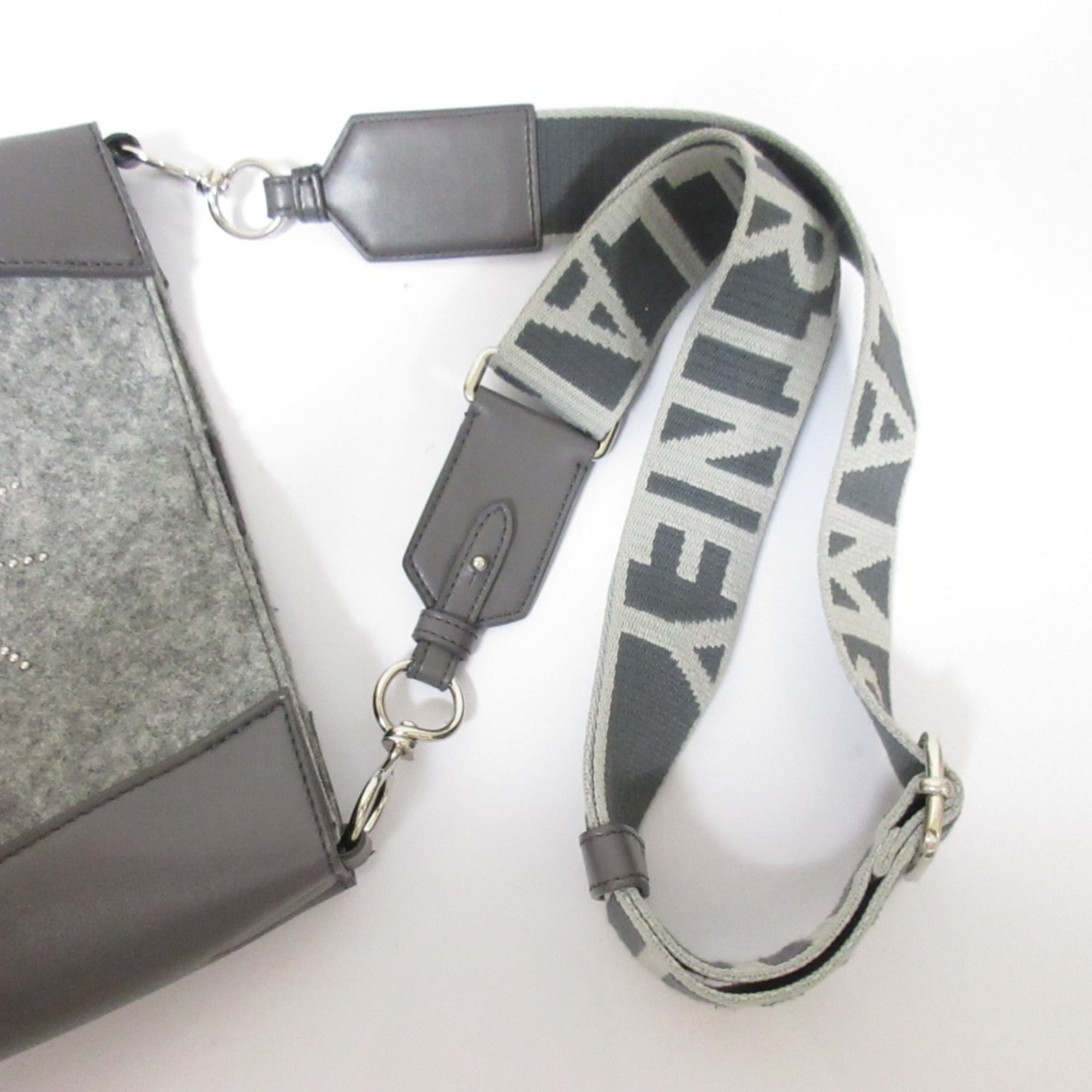 Stella Mccartney Gray Elastane Shoulder Bag (Pre-Owned)